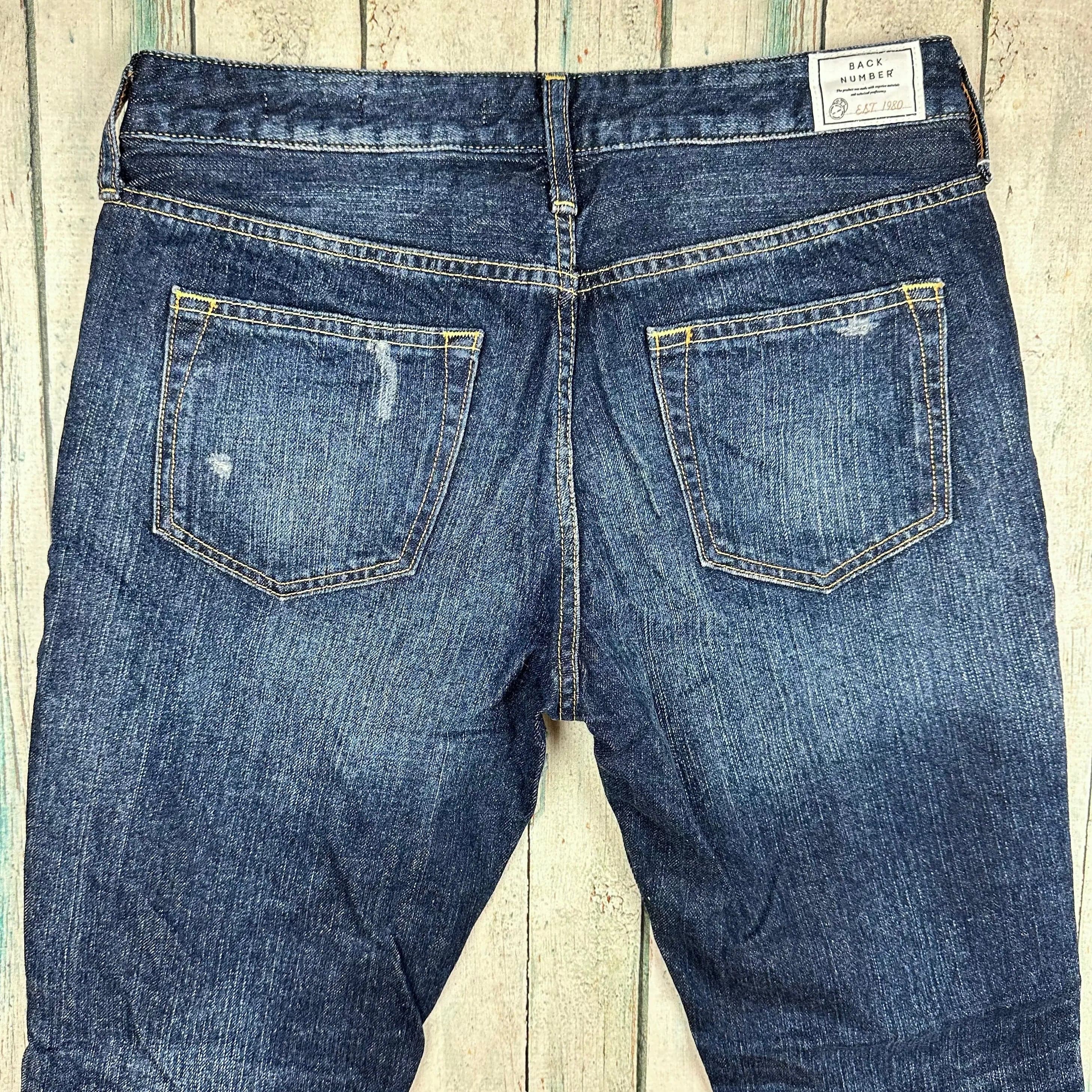 Back Number Japanese Denim Slim Tapered Ladies Jeans -Size 28 — photo 5 of 6