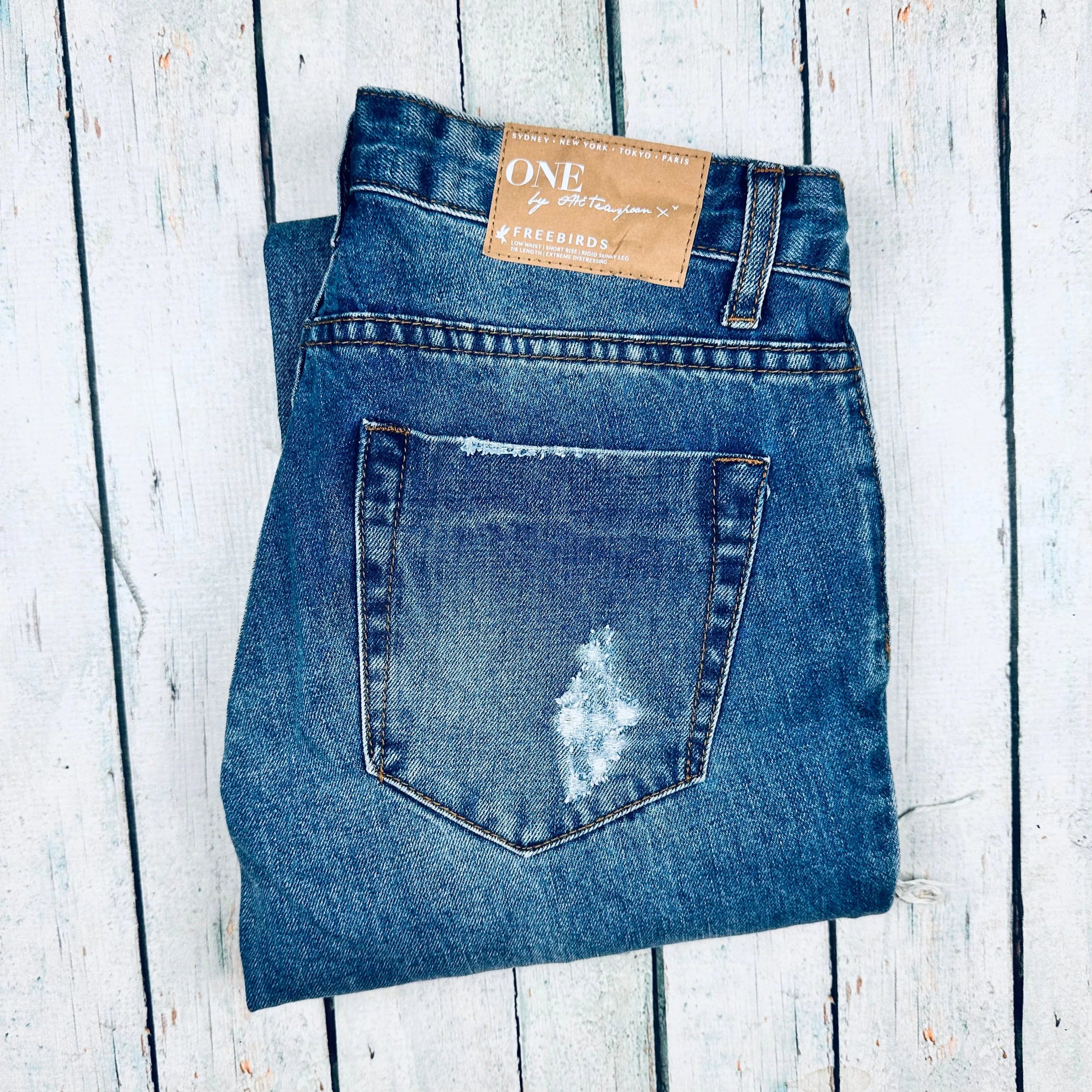 One Teaspoon Ladies Destroyed Denim 'Freebirds' Jeans - Size 26 or 8AU — photo 2 of 5