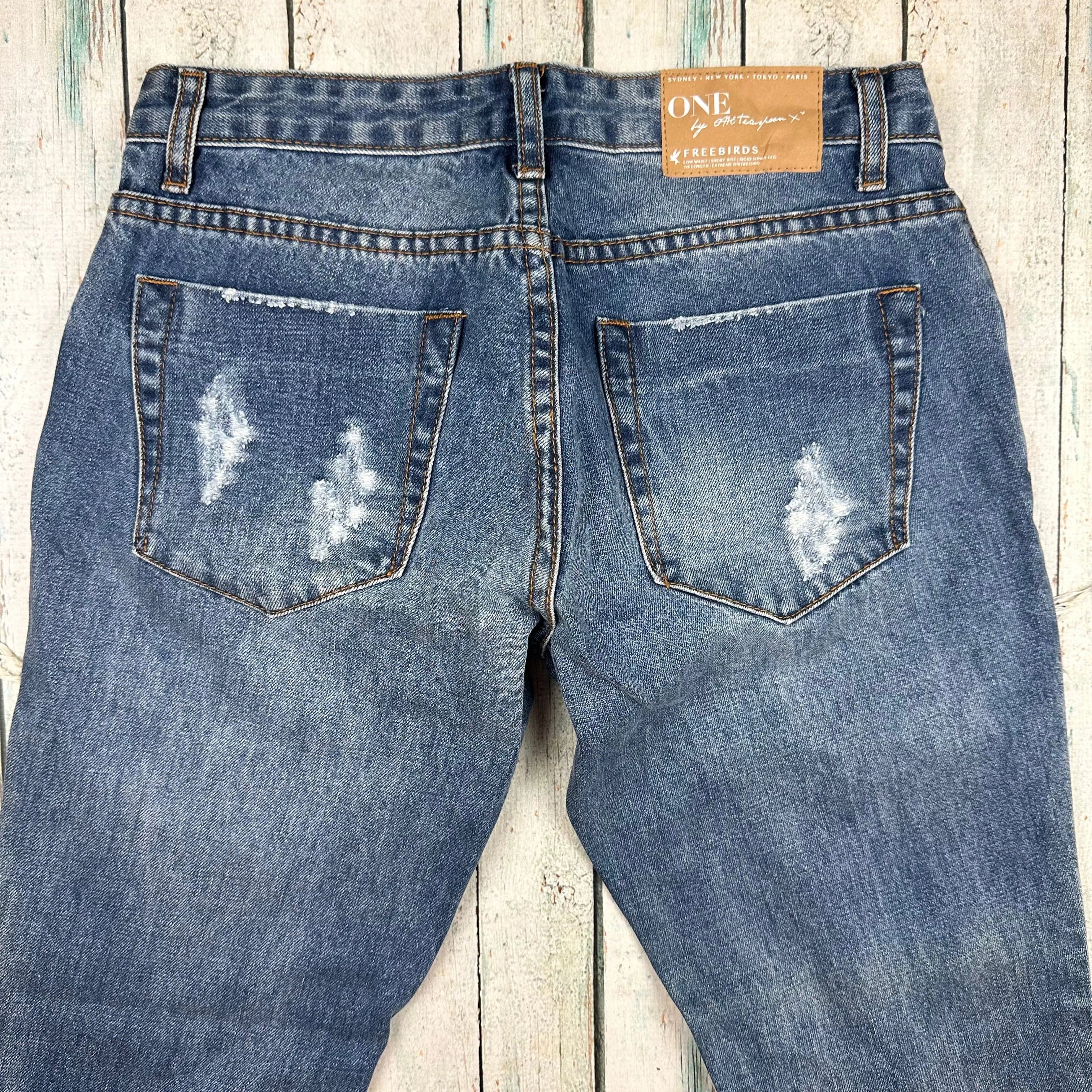 One Teaspoon Ladies Destroyed Denim 'Freebirds' Jeans - Size 26 or 8AU — photo 4 of 5