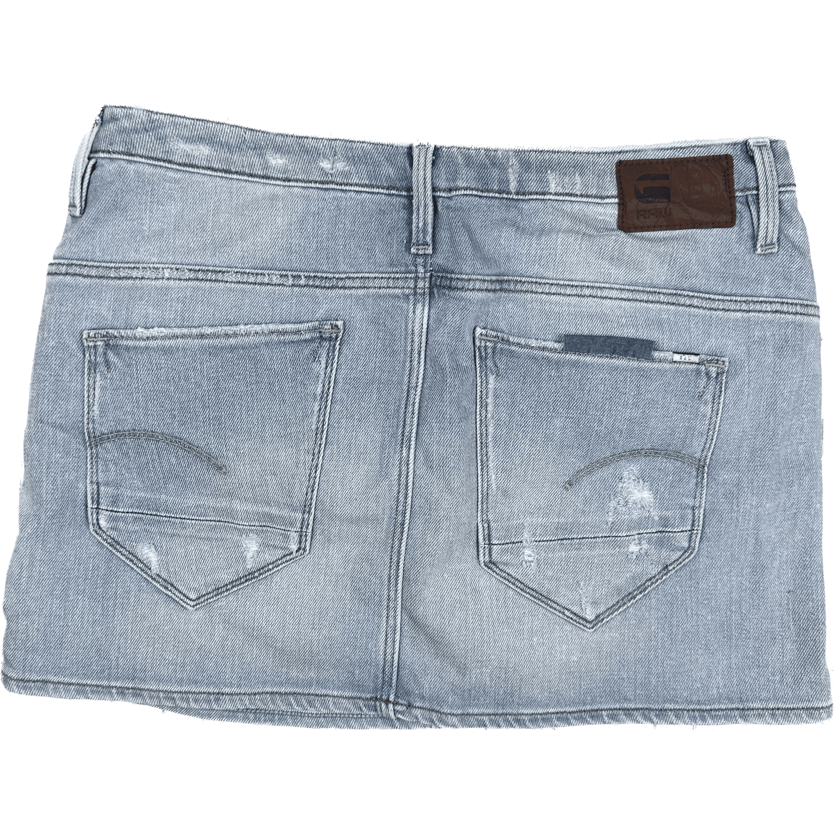 G Star Raw 3301 'Arc Mid Straight' Stretch Denim Mini Skirt - Size 27 — photo 2 of 4