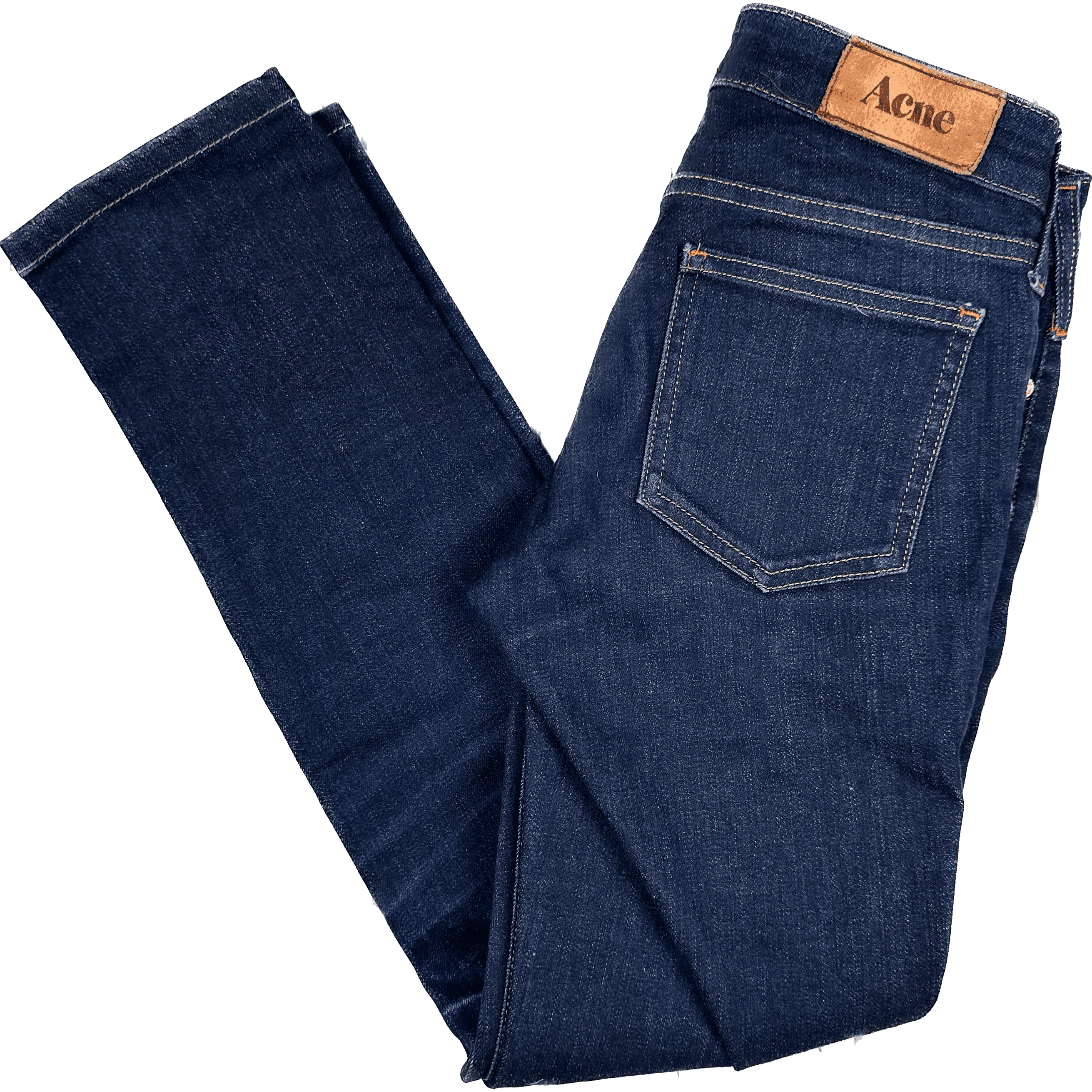 Acne Ladies KEX Soft Raw Straight Leg Jeans - Size 24 S — photo 1 of 5