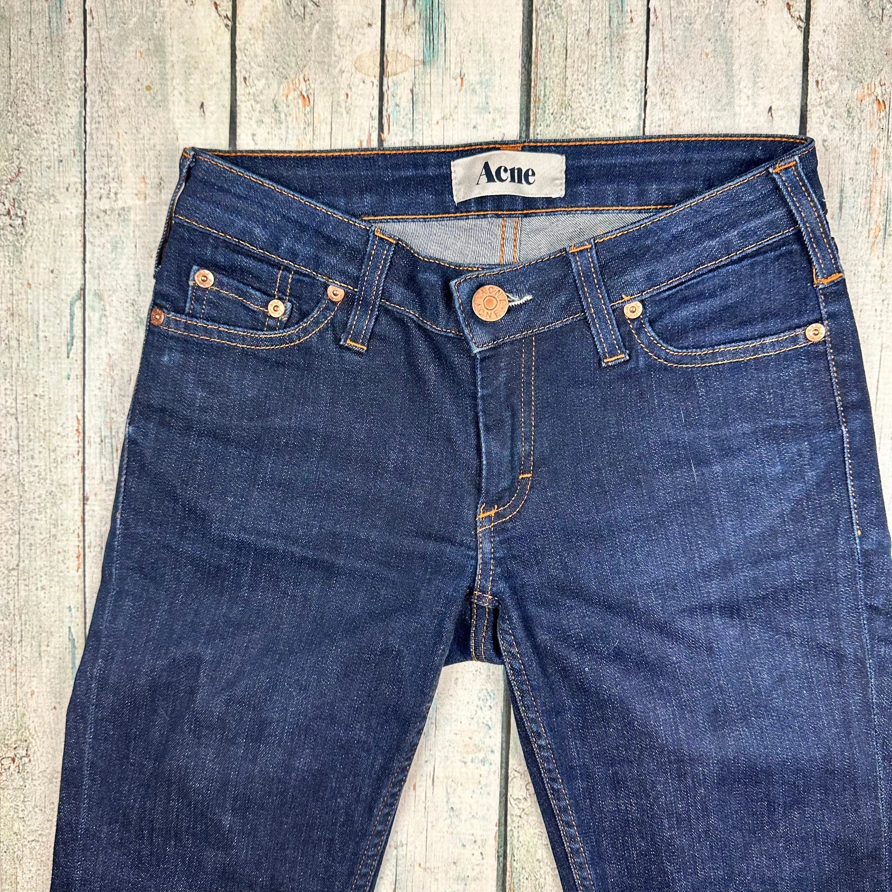 Acne Ladies KEX Soft Raw Straight Leg Jeans - Size 24 S — photo 3 of 5
