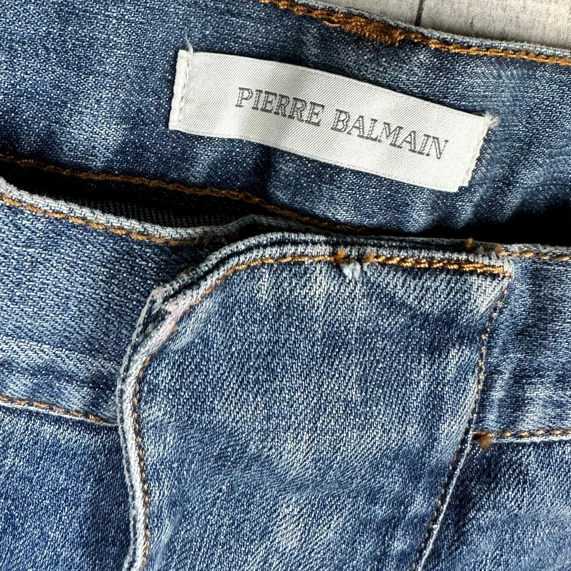 Authentic Pierre Balmain Paris - Moto Skinny Jeans -Suit Size 8/10AU — photo 6 of 8