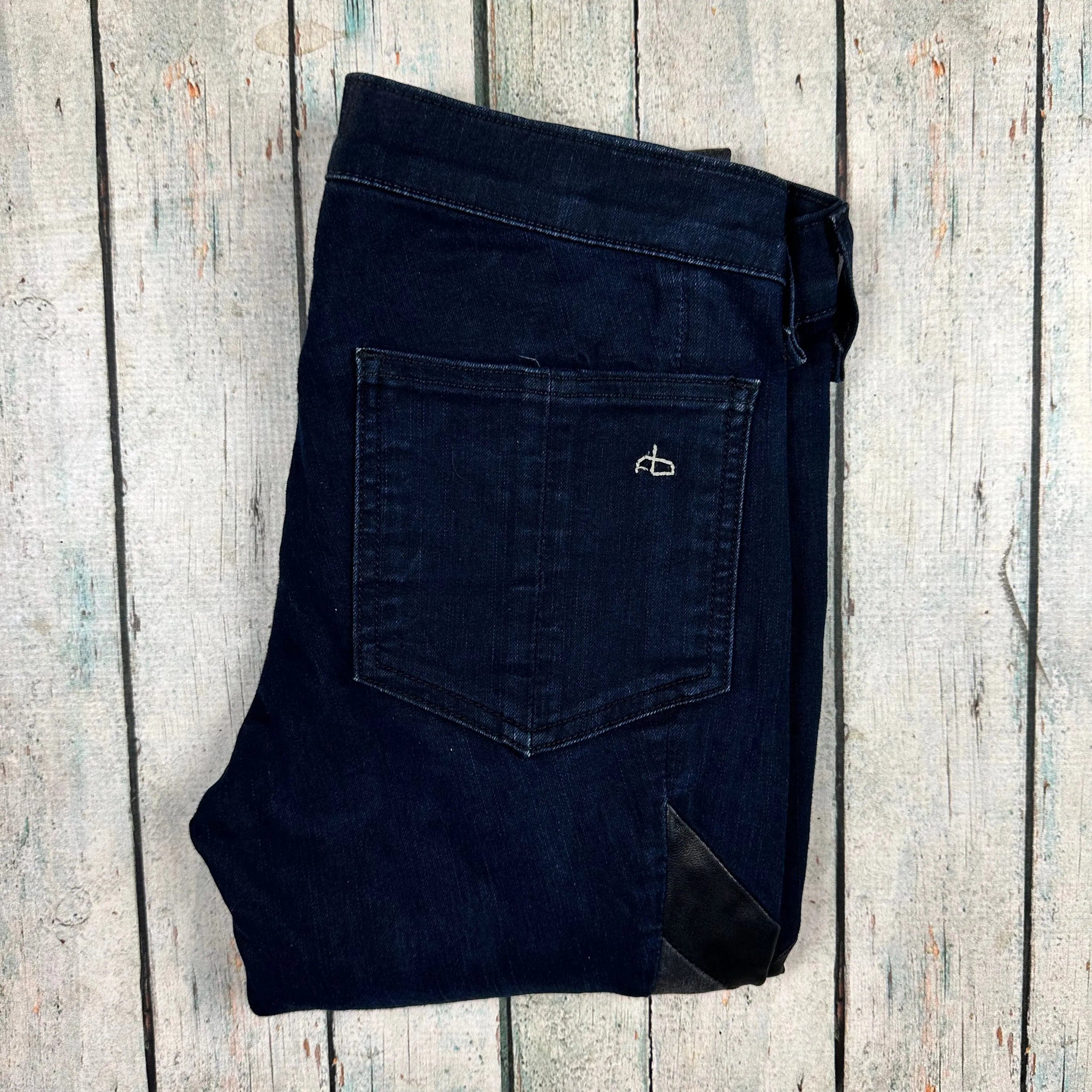 Rag & Bone 'Skinny' Panelled Stretch Jeans- Size 24 — photo 2 of 6