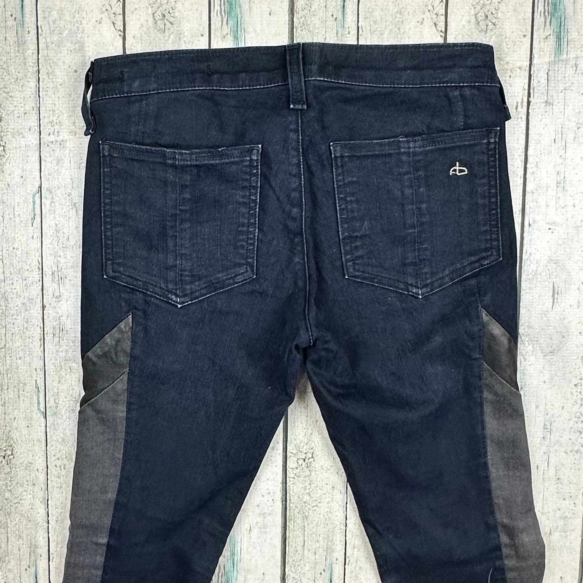 Rag & Bone 'Skinny' Panelled Stretch Jeans- Size 24 — photo 5 of 6