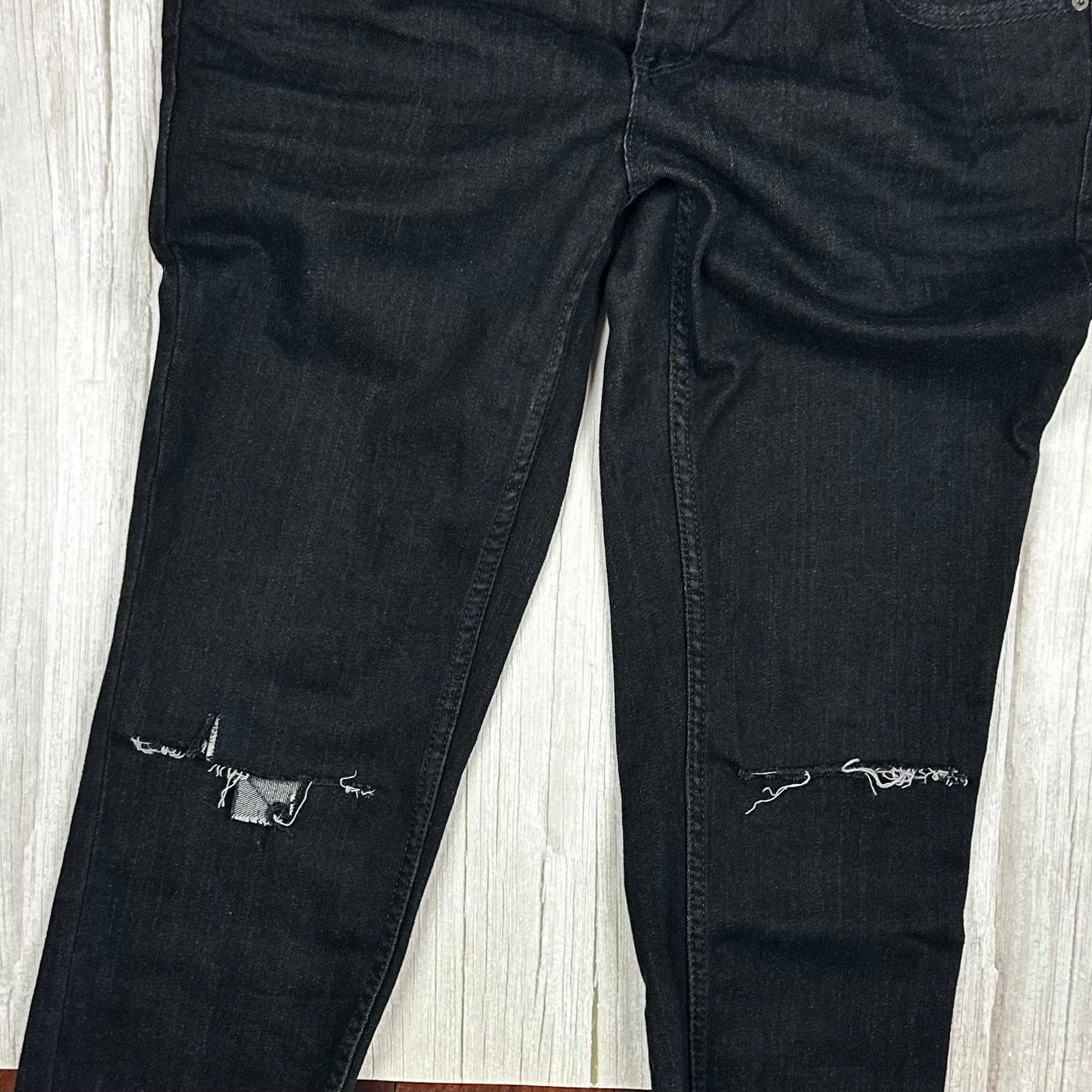 Free People Black Busted Knee Denim Jeans -Size 30 — photo 6 of 8