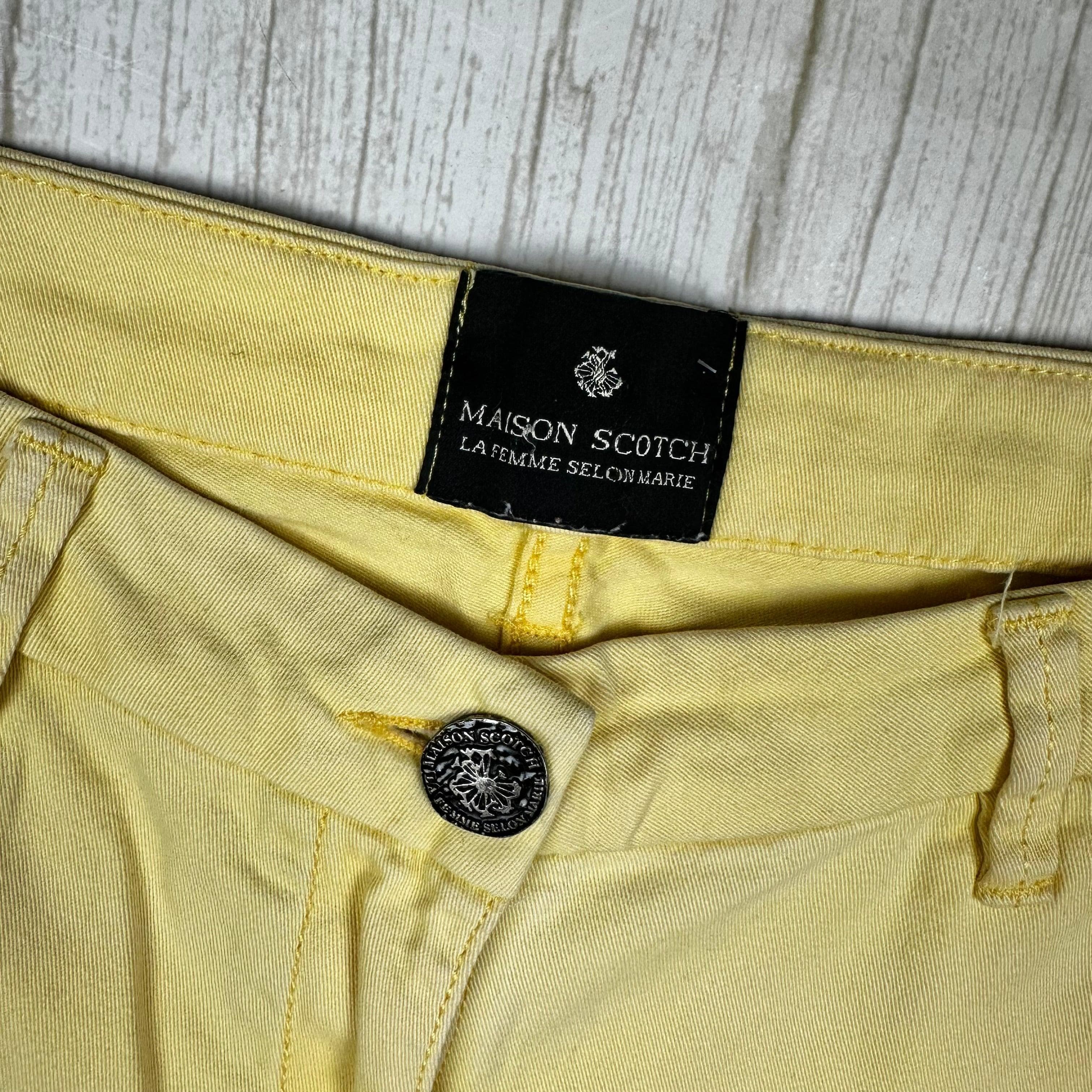 Maison Scotch Womens Low Rise Yellow Chinos -Size 26 — photo 5 of 7