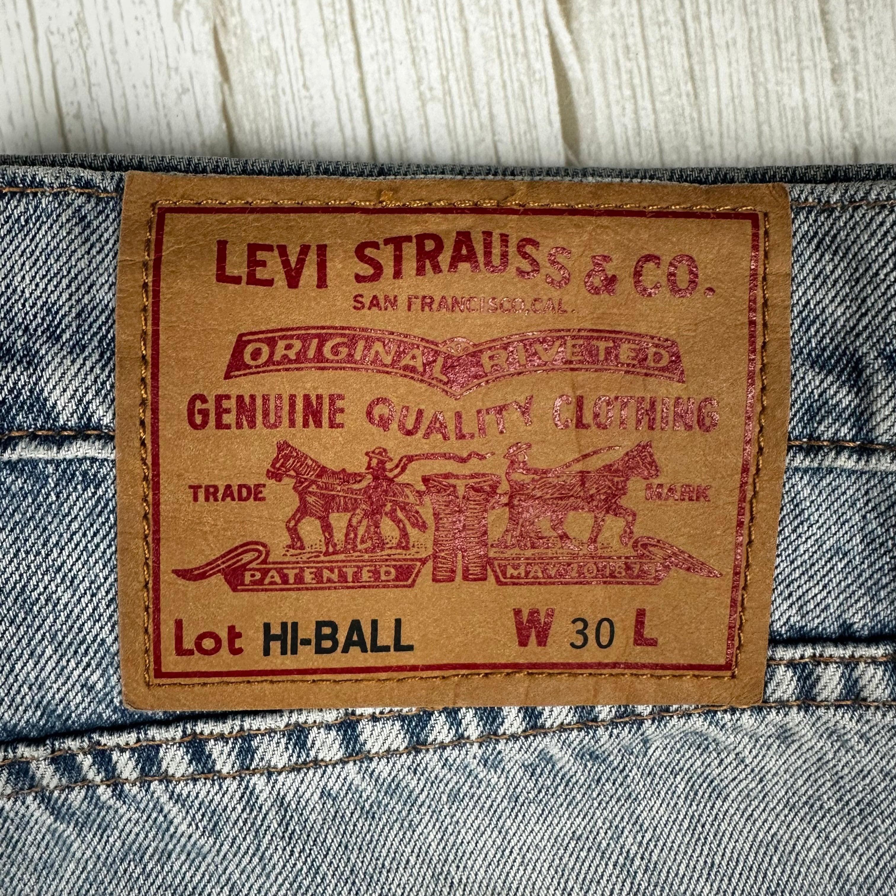Levis Mens 'HI- BALL' Relaxed Busted Jeans -Size 30 — photo 6 of 8