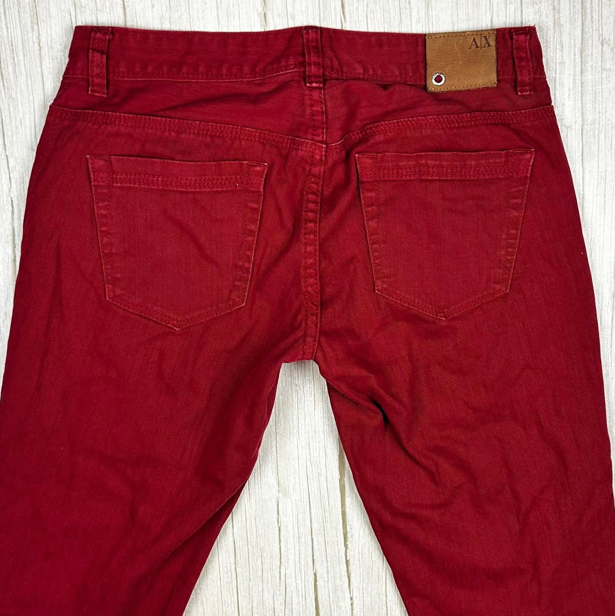Armani Exchange Low Waist Skinny Red Jeans- Size 2US or 6AU — photo 4 of 6