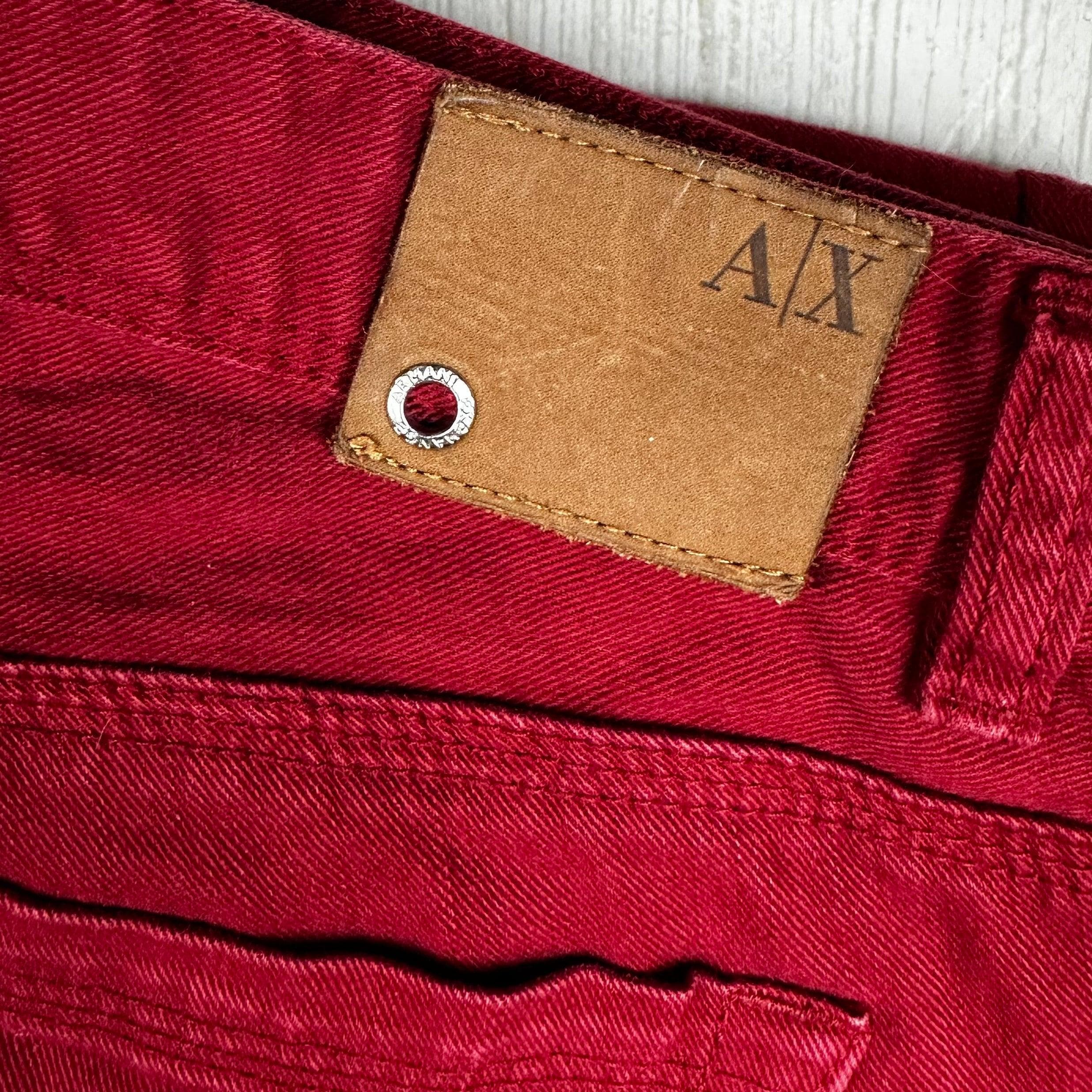 Armani Exchange Low Waist Skinny Red Jeans- Size 2US or 6AU — photo 5 of 6