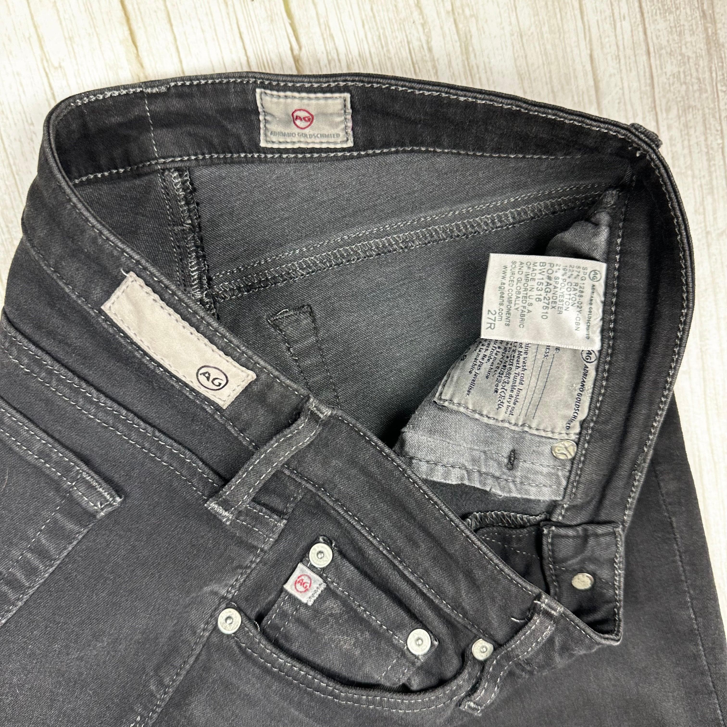 AG Adriano Goldschmied Charcoal Soft Stretch Jeans- Size 27R — photo 5 of 6