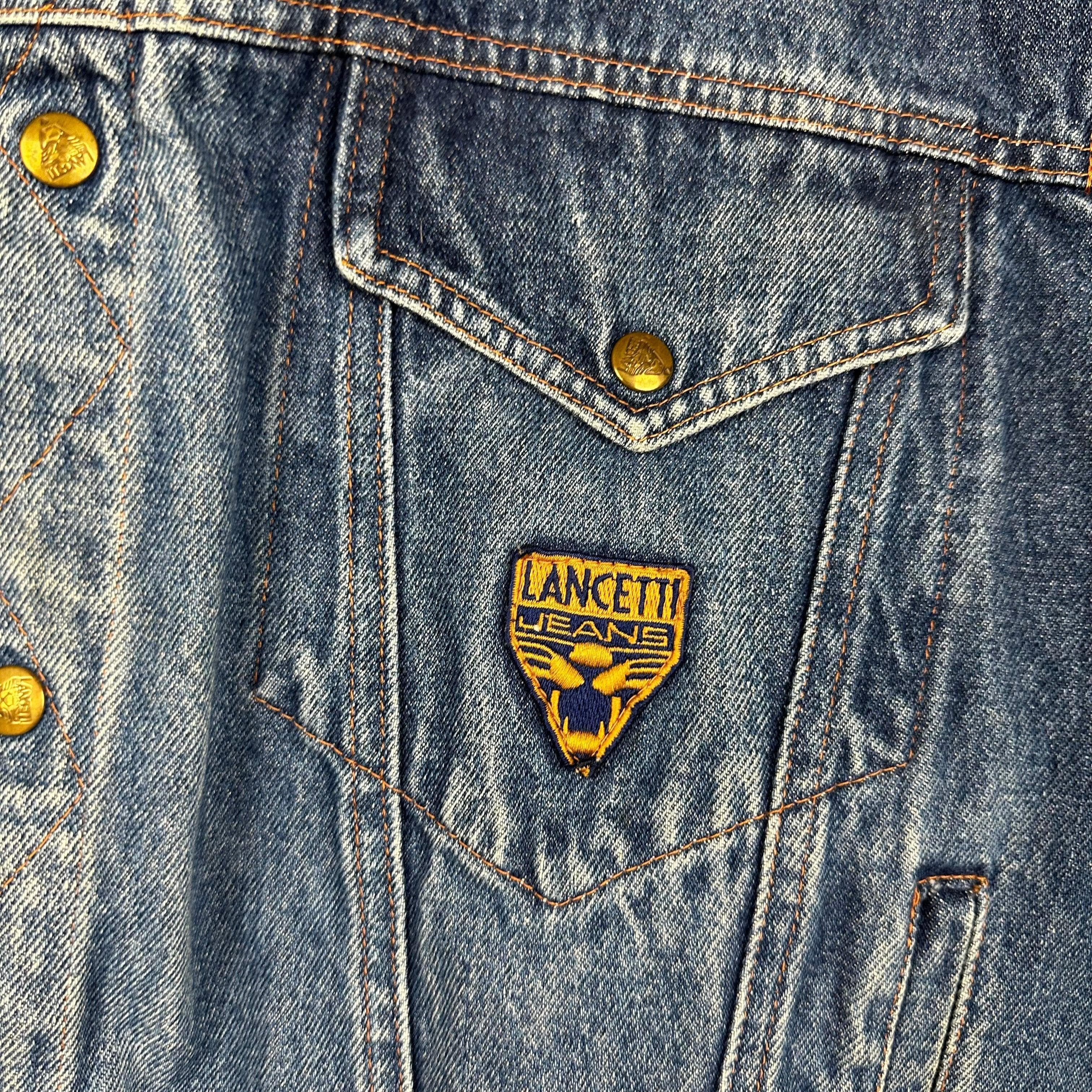 Lancetti Jeans Vintage 1980's Relaxed Fit Jean Jacket - Size M — photo 3 of 6