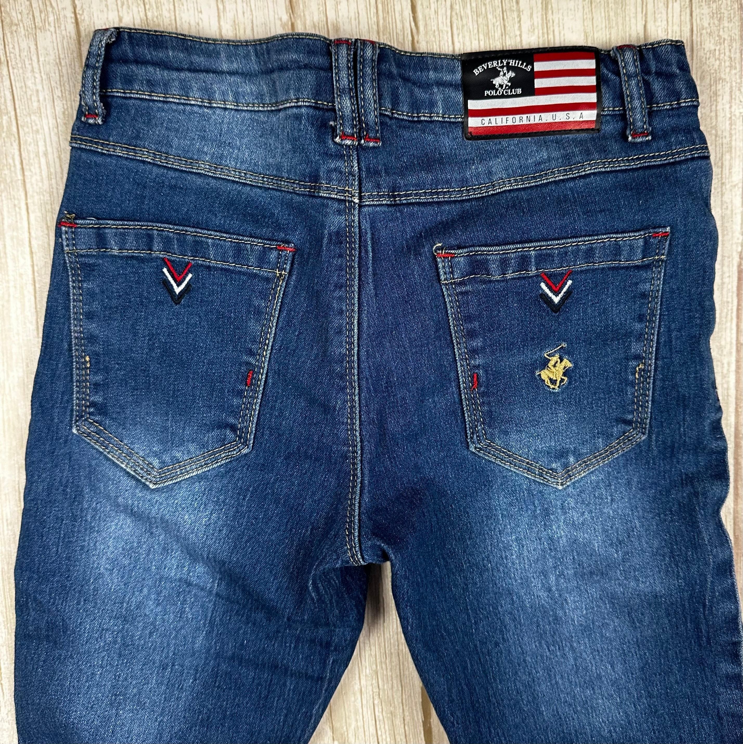 Beverly Hills Polo Club Slim Fit Logo Jeans - Size 10Y — photo 5 of 6