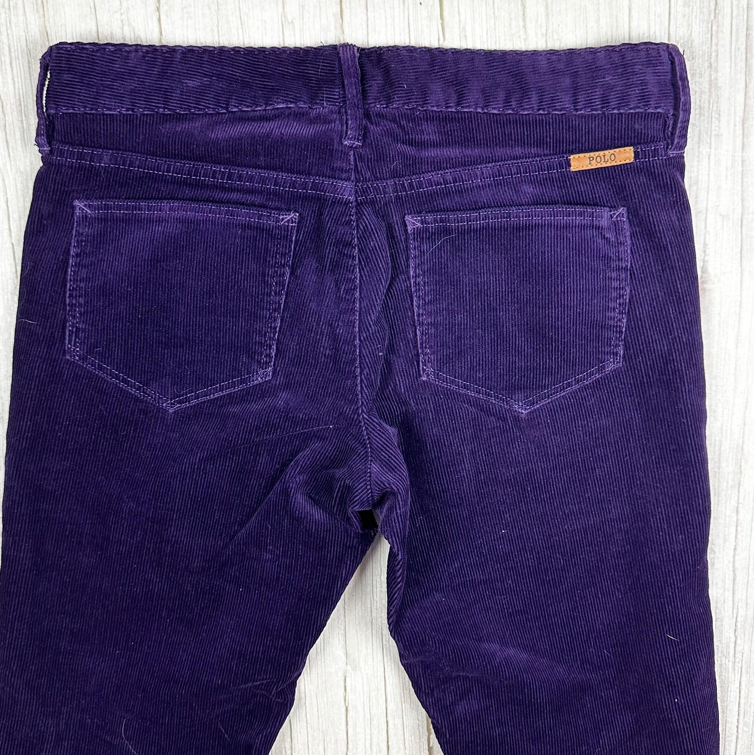 Polo by Ralph Lauren Royal Purple Cord Jeans - Size 8 — photo 4 of 8