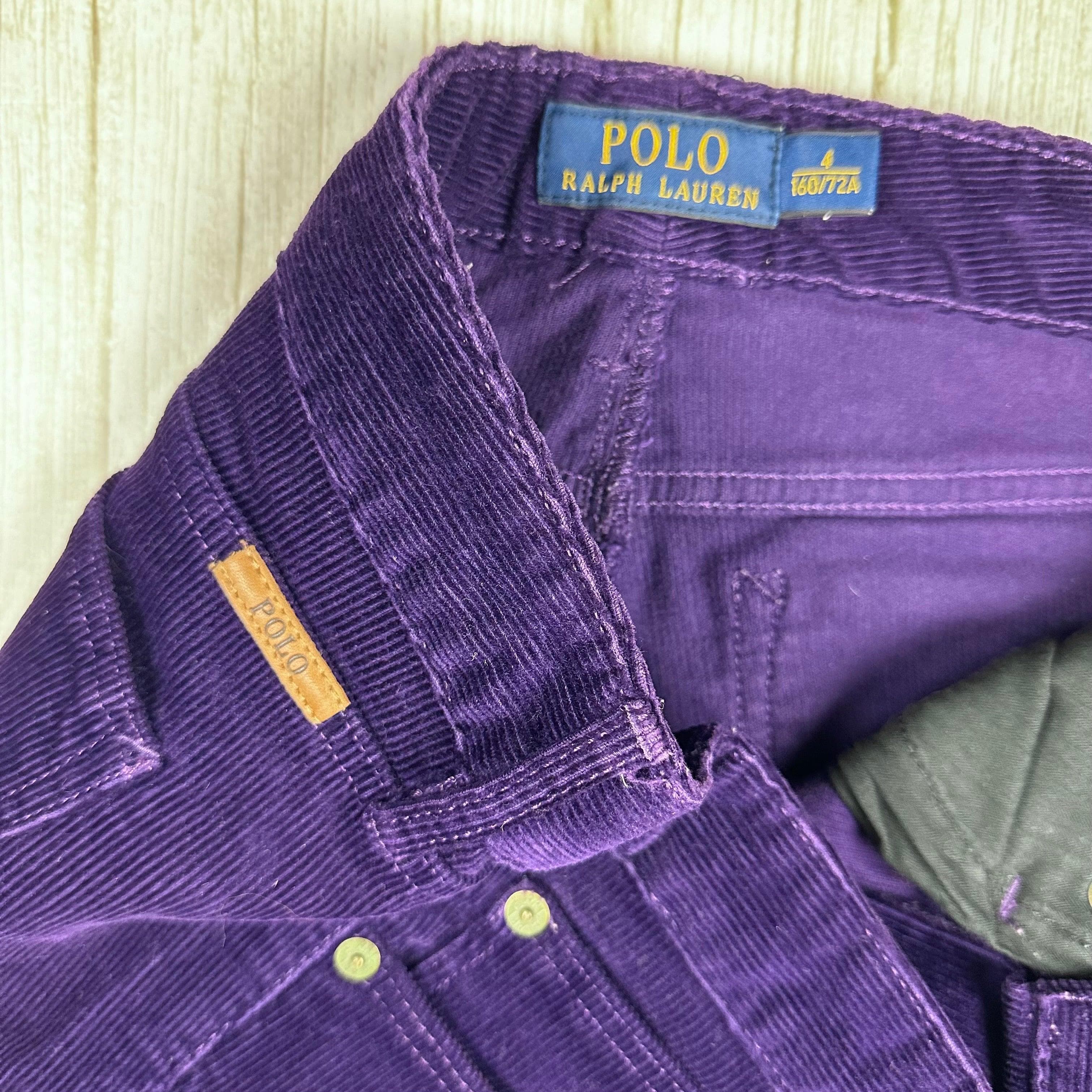Polo by Ralph Lauren Royal Purple Cord Jeans - Size 8 — photo 5 of 8