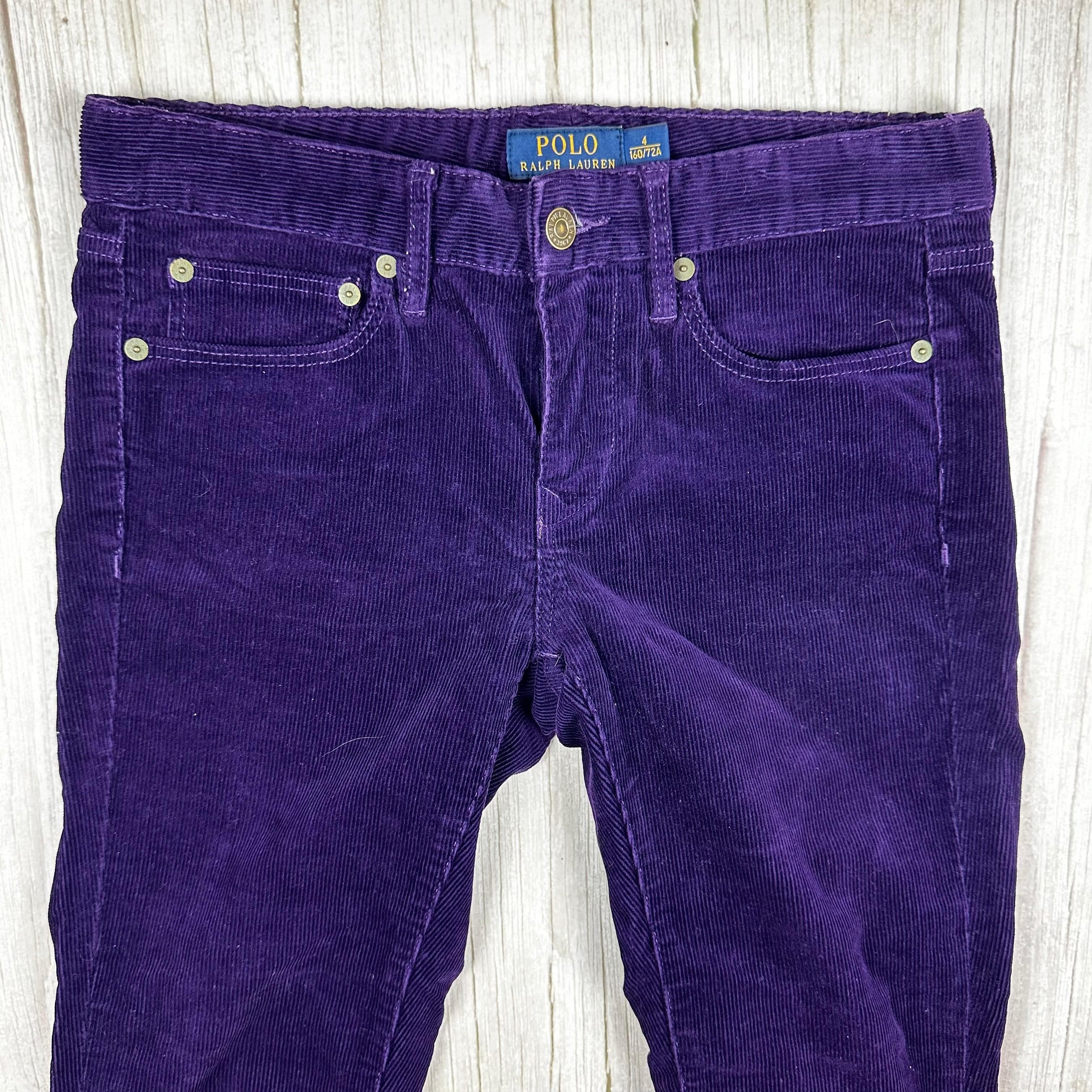 Polo by Ralph Lauren Royal Purple Cord Jeans - Size 8 — photo 6 of 8