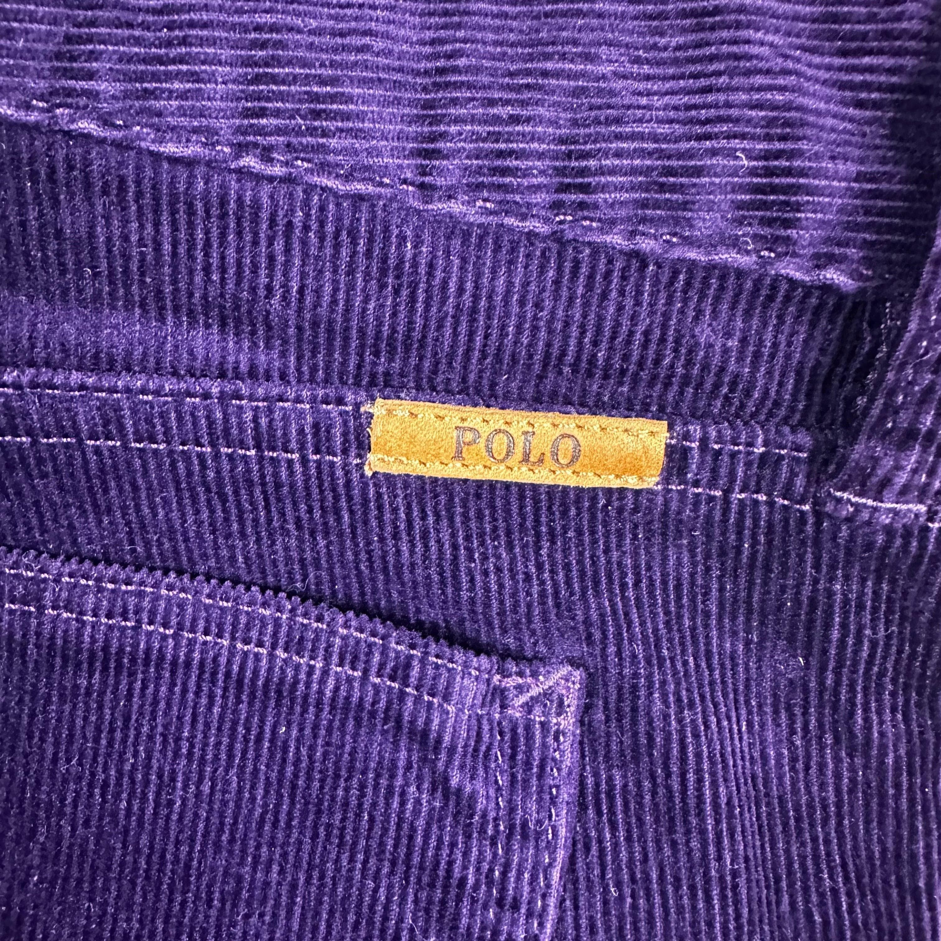 Polo by Ralph Lauren Royal Purple Cord Jeans - Size 8 — photo 7 of 8