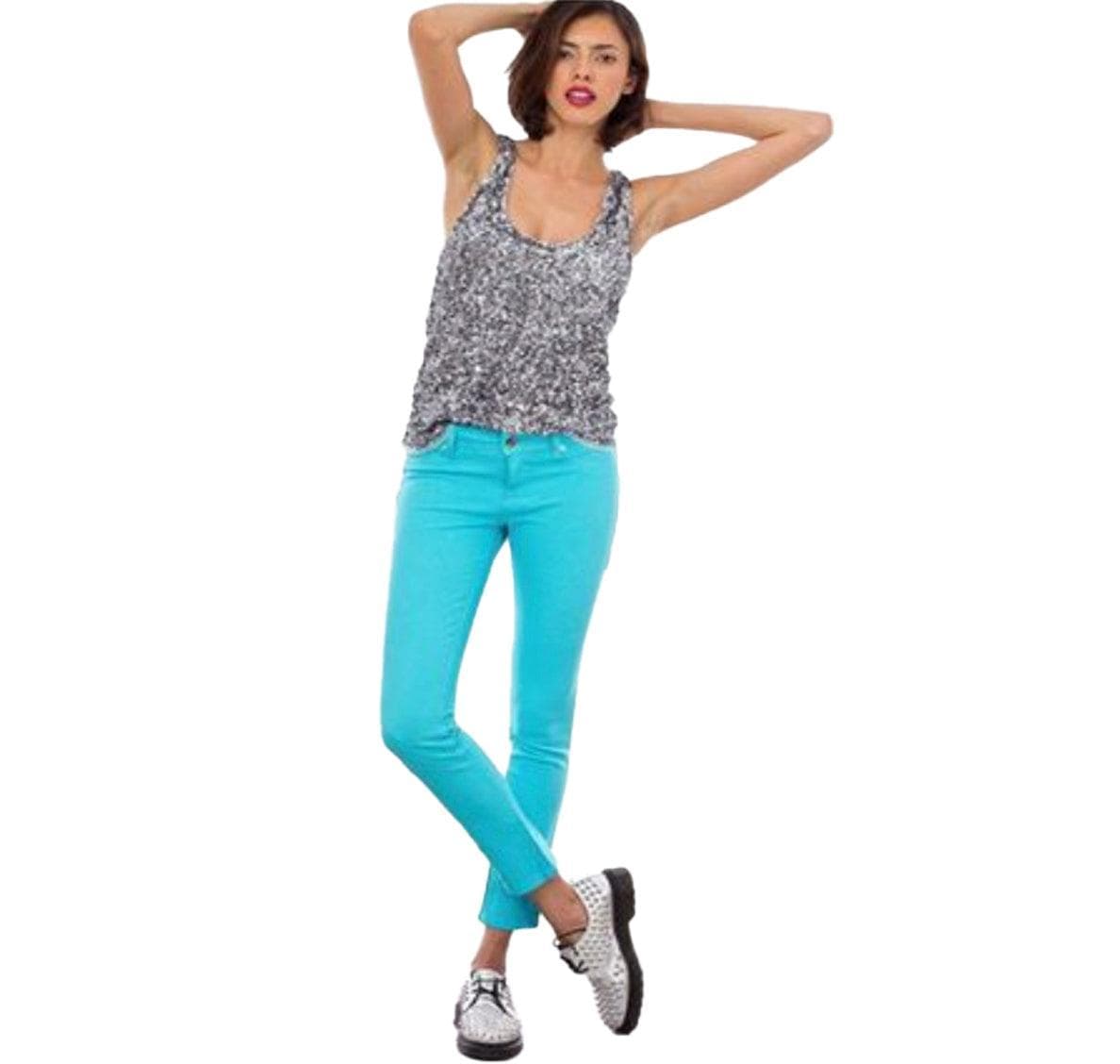 DL1961 'Emma' Stretch Aqua Skinny Jeans -Size 26" — photo 1 of 6