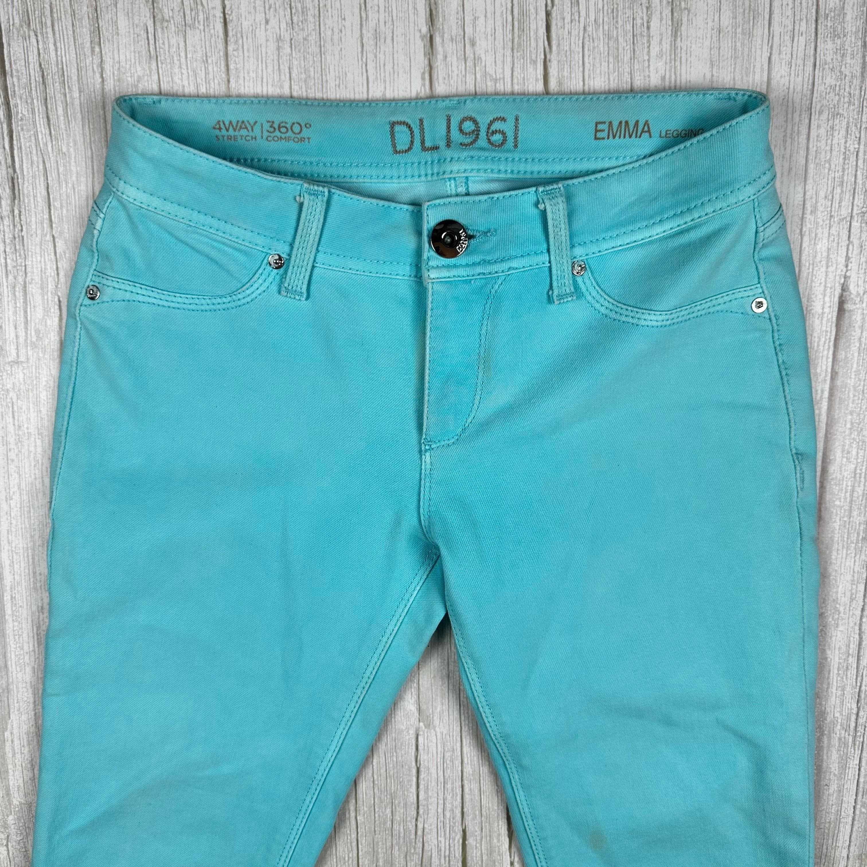 DL1961 'Emma' Stretch Aqua Skinny Jeans -Size 26" — photo 5 of 6
