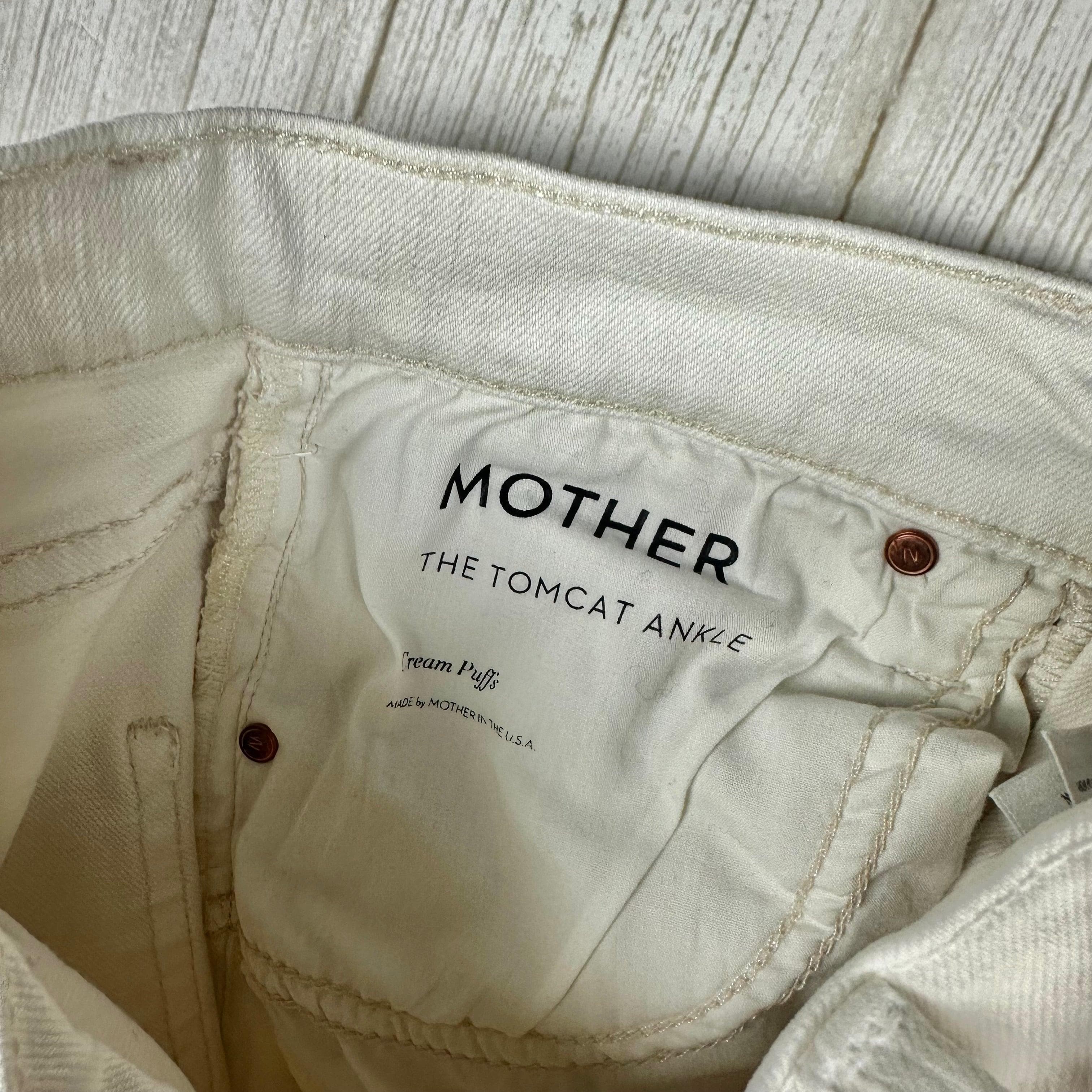 Mother 'The Tomcat Ankle' in Cream Puffs Jeans - Size 26 — photo 6 of 7