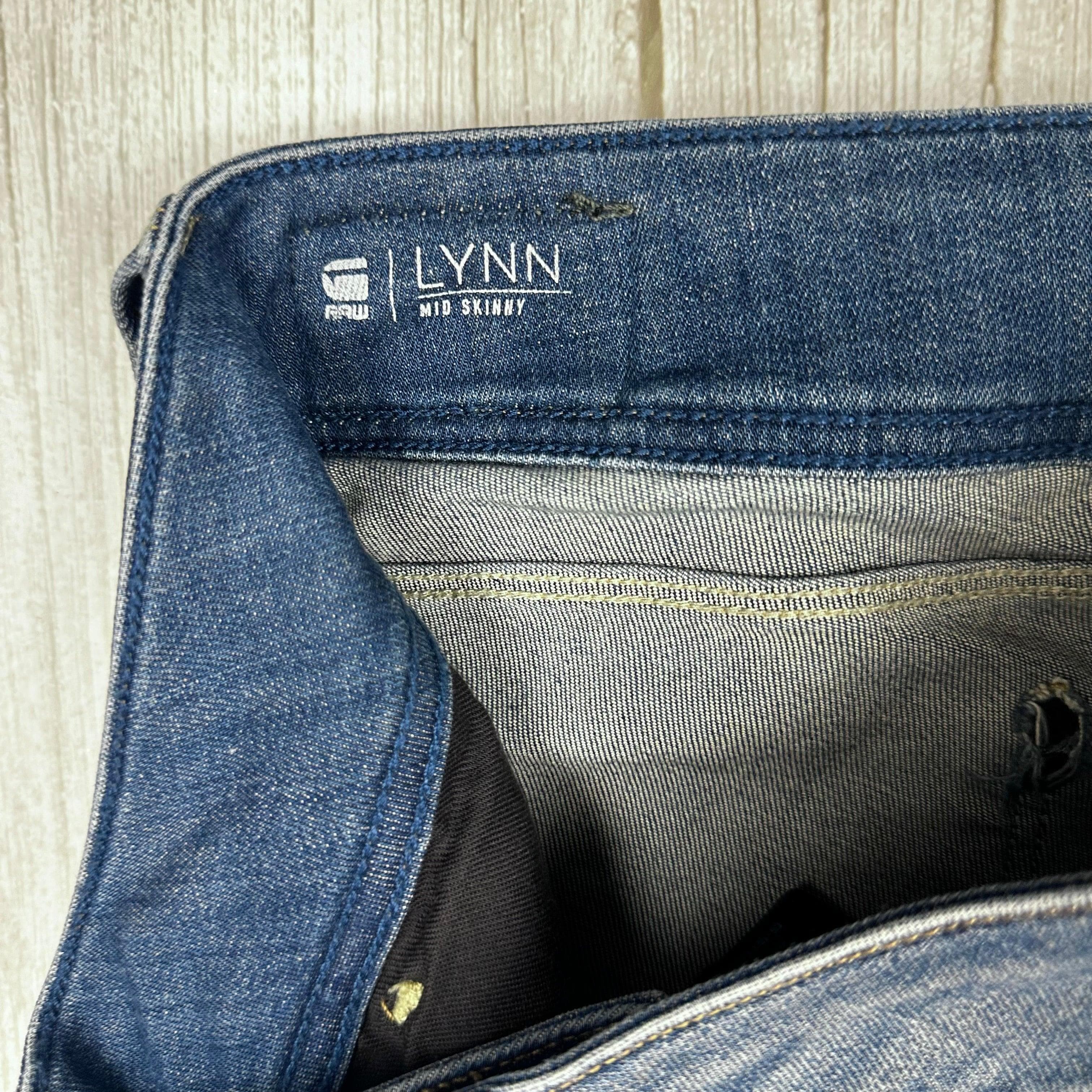 G Star RAW Womens 'Lynn Mid Skinny' Distressed Jeans -Size 27/34 — photo 5 of 9
