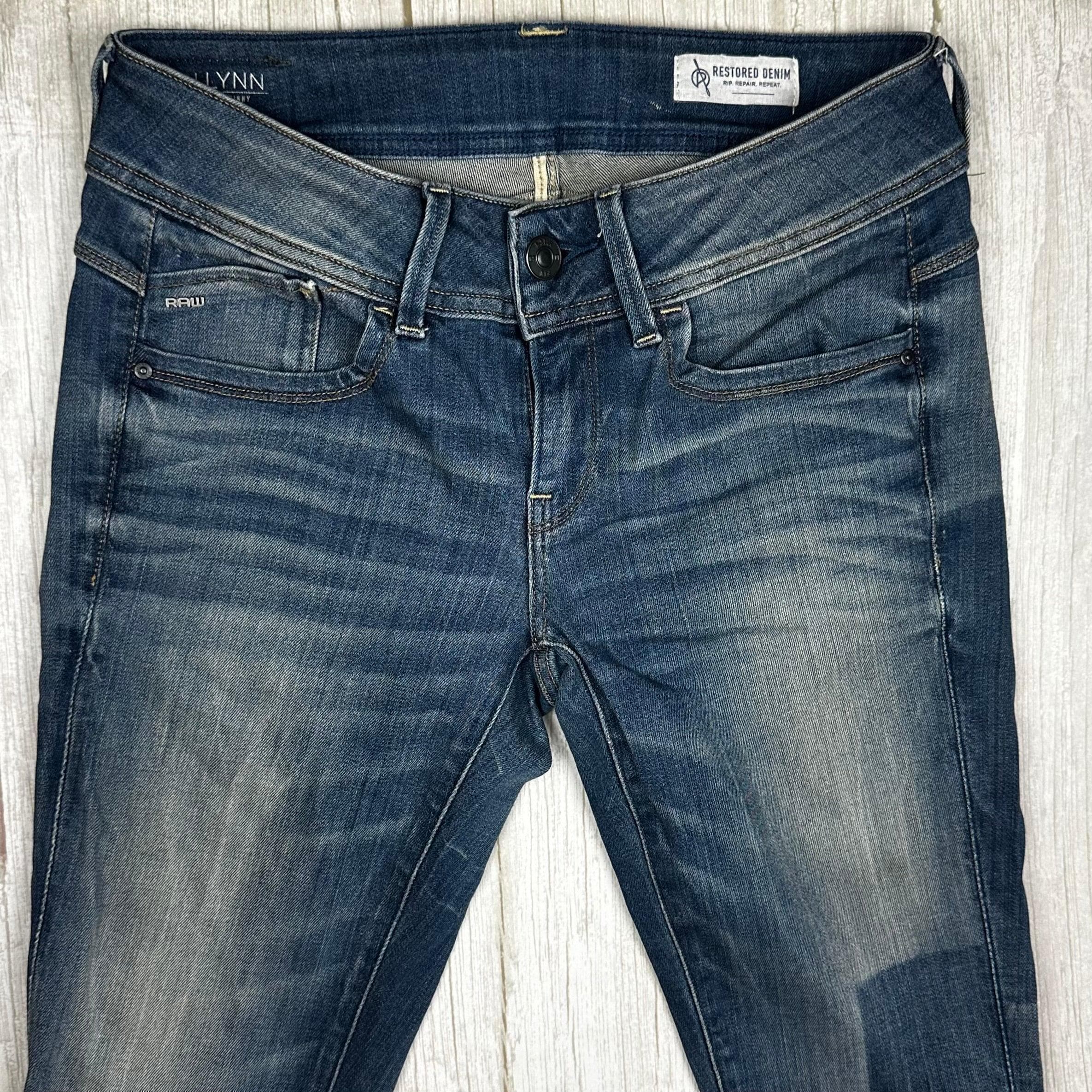 G Star RAW Womens 'Lynn Mid Skinny' Distressed Jeans -Size 27/34 — photo 6 of 9