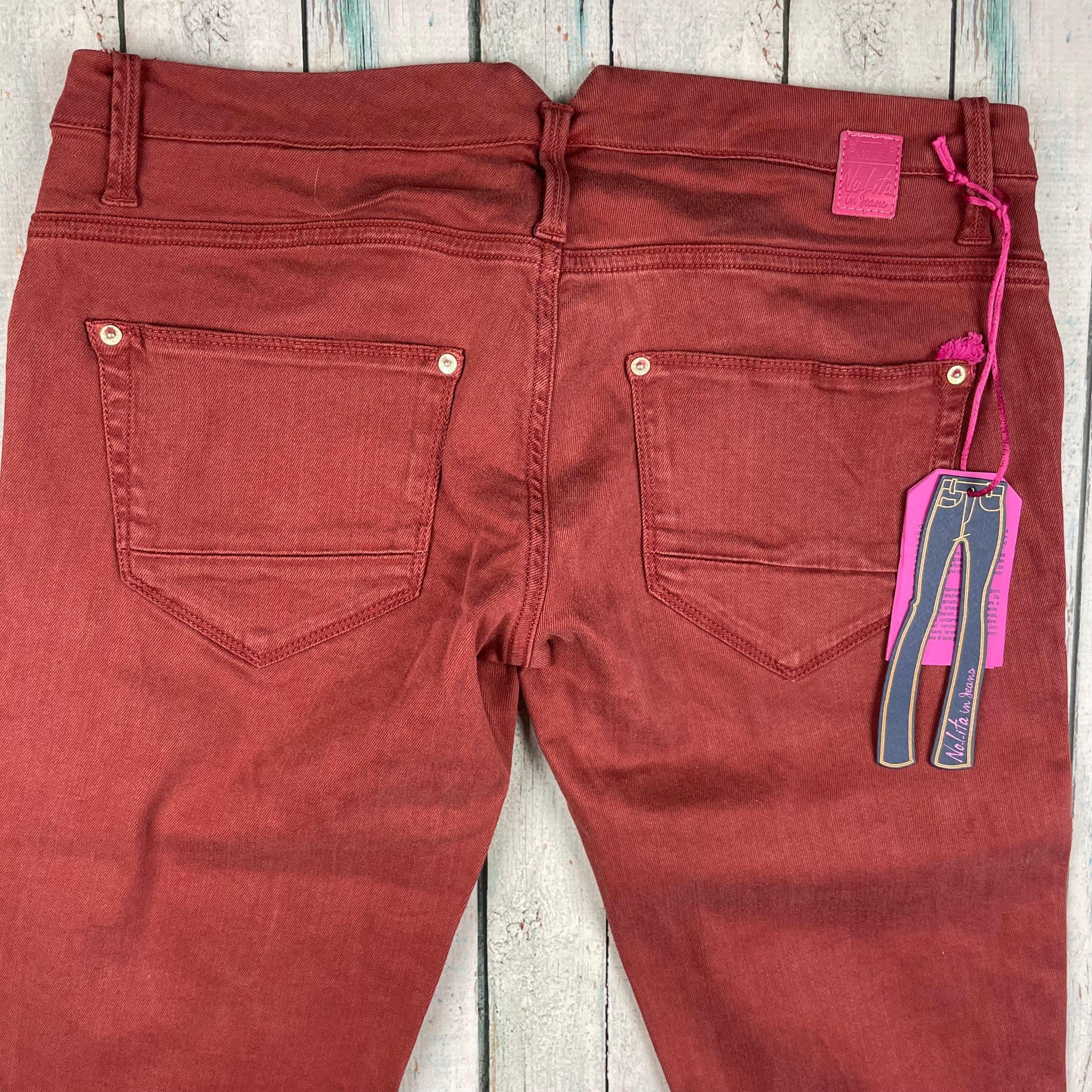 NWT - Nolita in Jeans - Stunning Italian Brick Red Jeans -Size 30 — photo 7 of 7