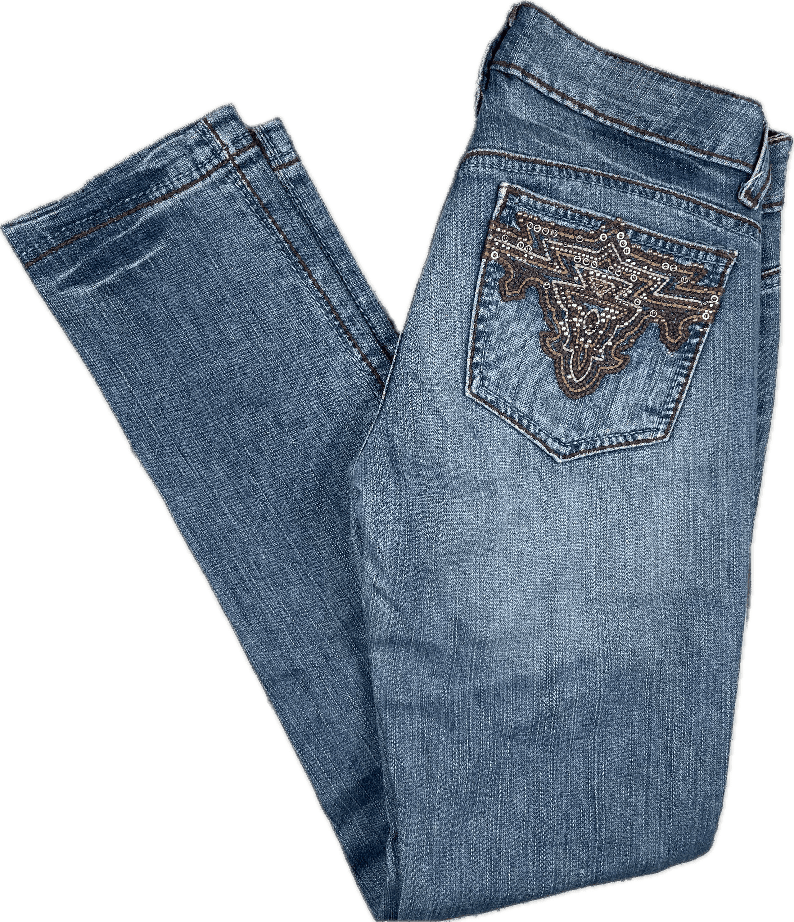 Antik Denim USA Embroidered Pocket Slim Fit Jeans- Size 25 — photo 1 of 8