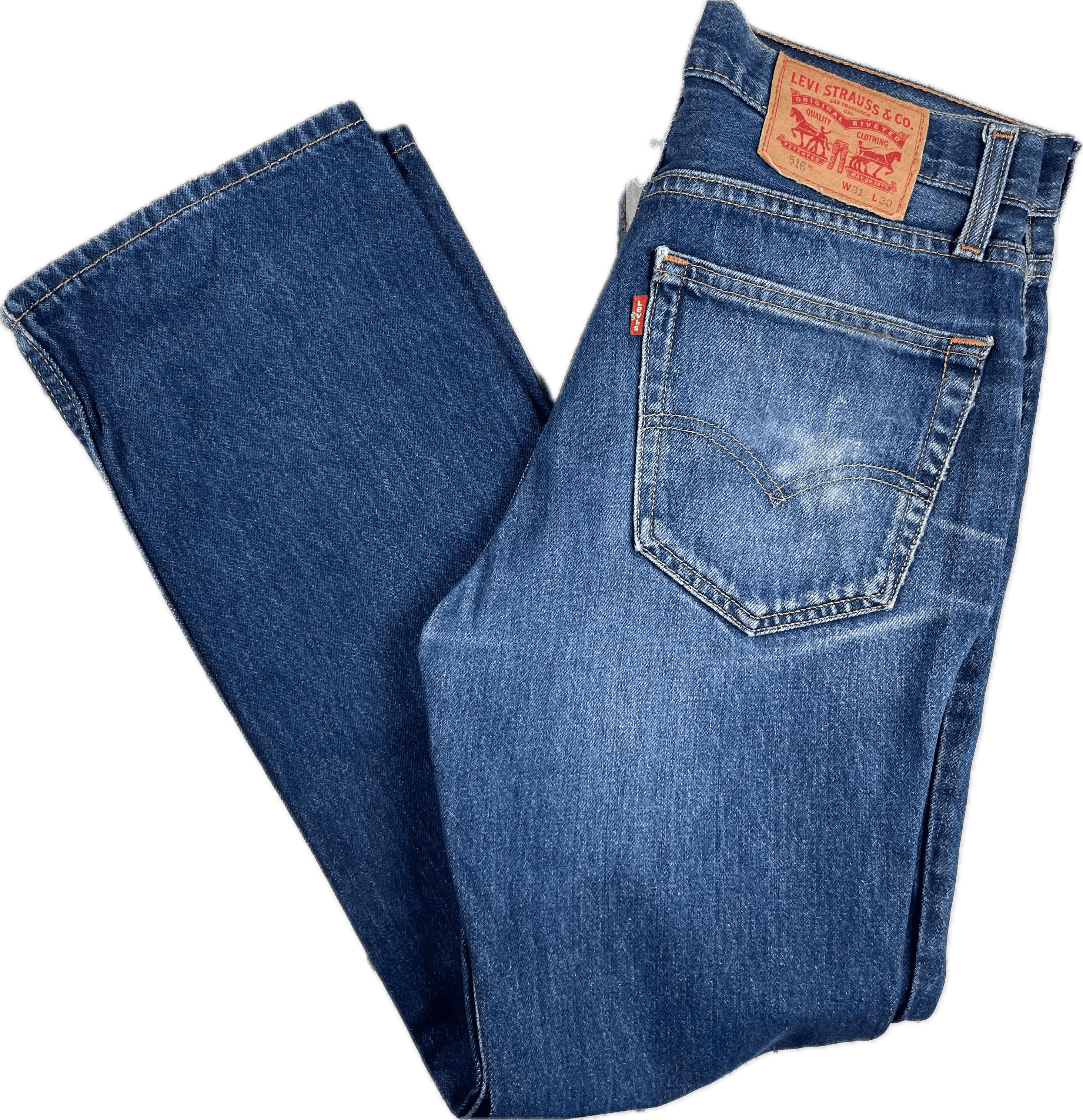 Levis 516 Straight Leg Denim Jeans - Size 31/30 — photo 1 of 7