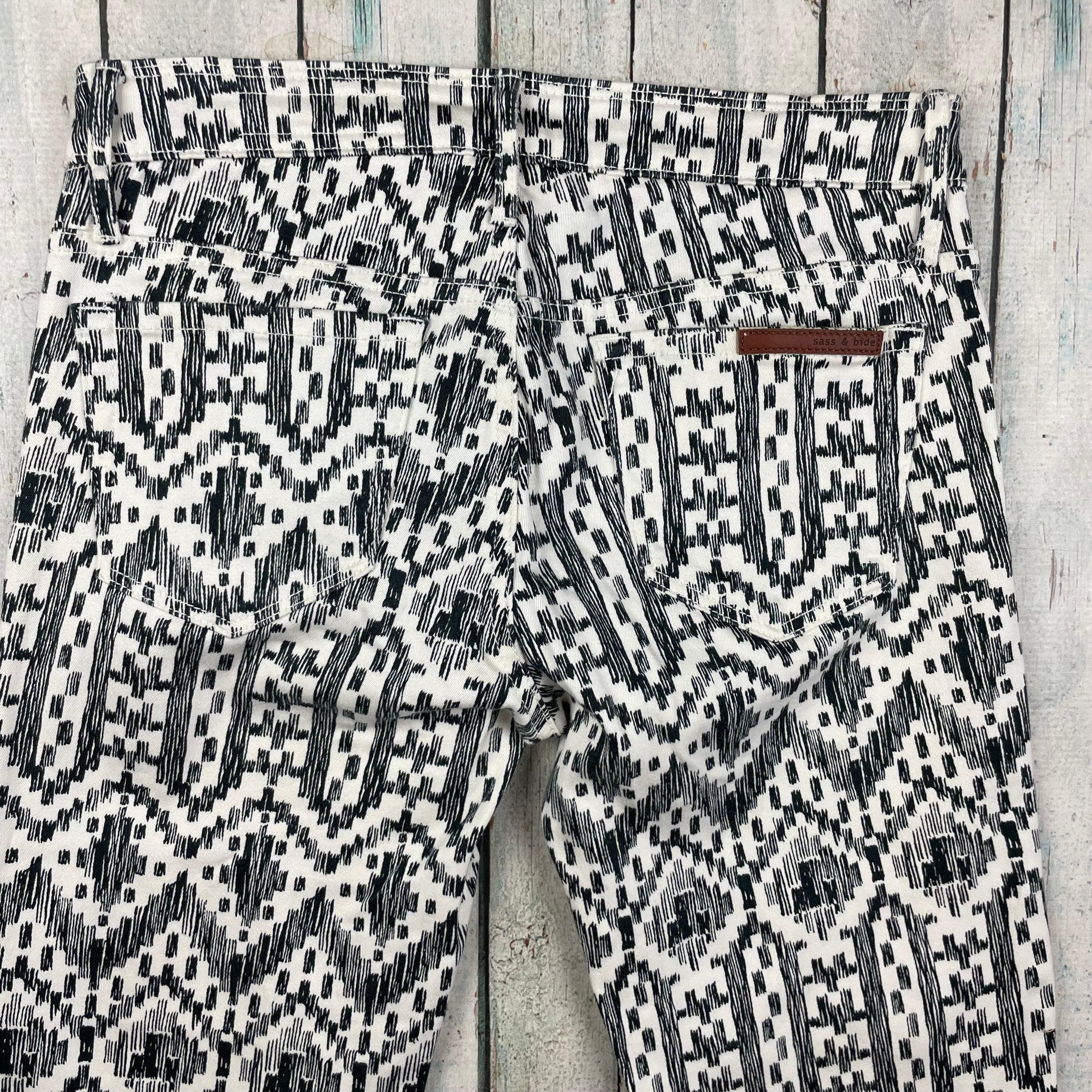 Sass & Bide 'Sing Brother' Aztec Print Slim fit Stretch Jeans -Size 25 — photo 5 of 8