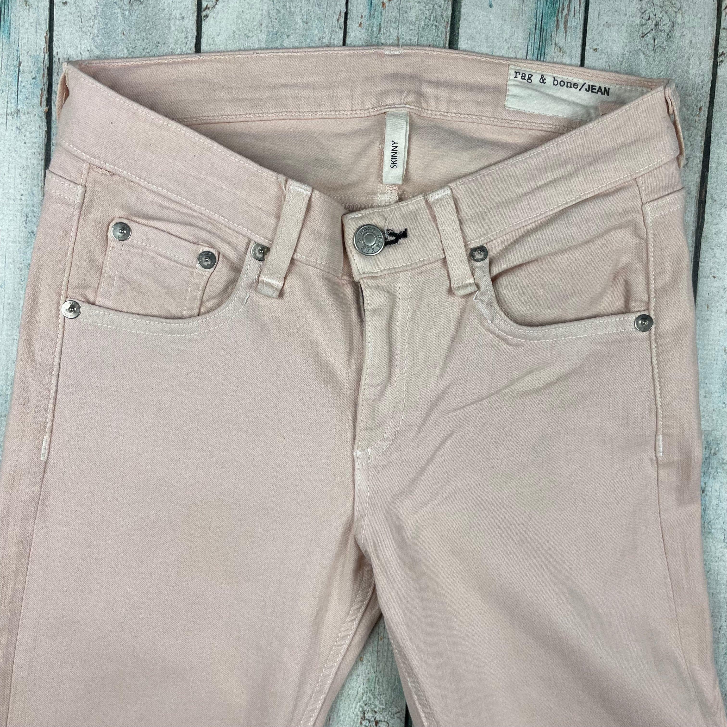 Rag & Bone 'Skinny' Peach Stretch Jeans- Size 25 — photo 3 of 6