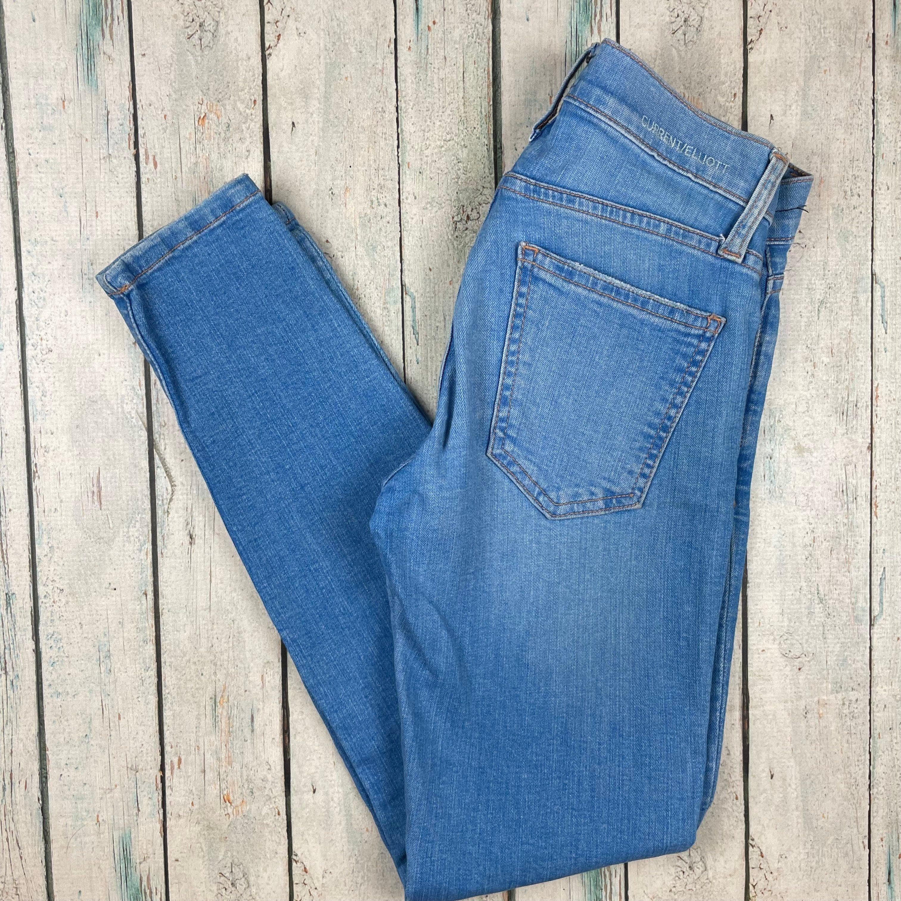 Current/Elliot 'The Stiletto' Blue Skinny Jeans- Size 23 — photo 7 of 8