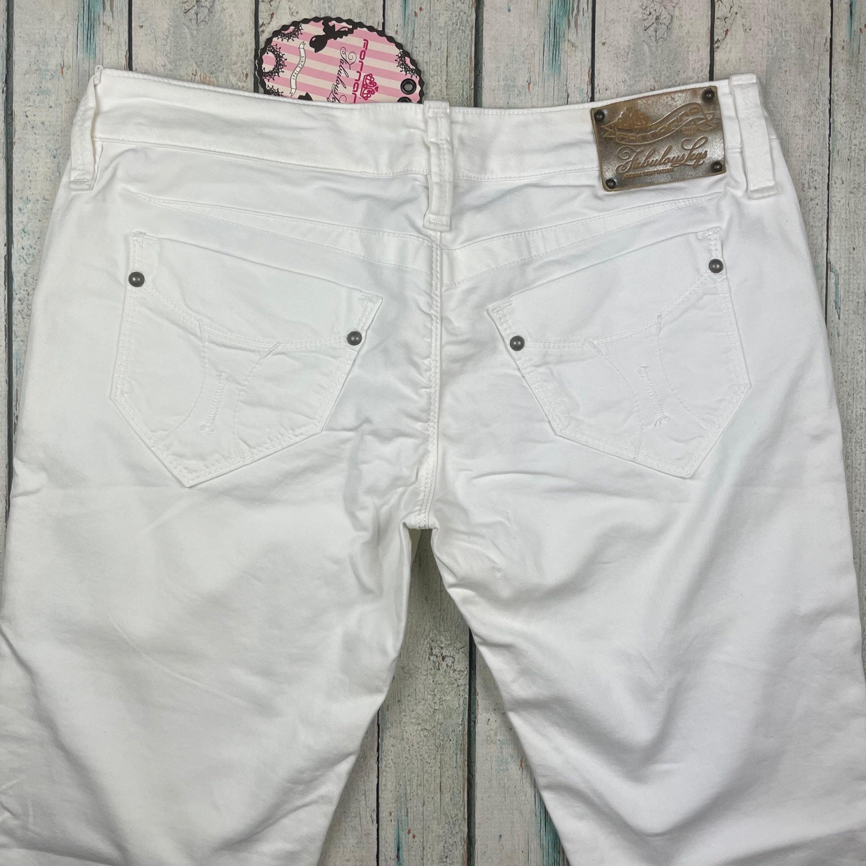 NWT - Fornarina Ladies White Stretch Jeans -Size 32 — photo 2 of 5