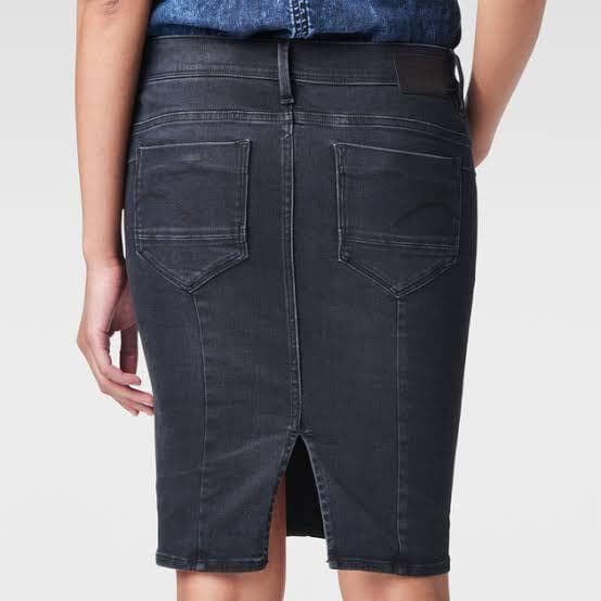 NWT - G Star Raw 'Midge Sculpted Super Slim Skirt' in Crystal Black - Size 30 — photo 3 of 8