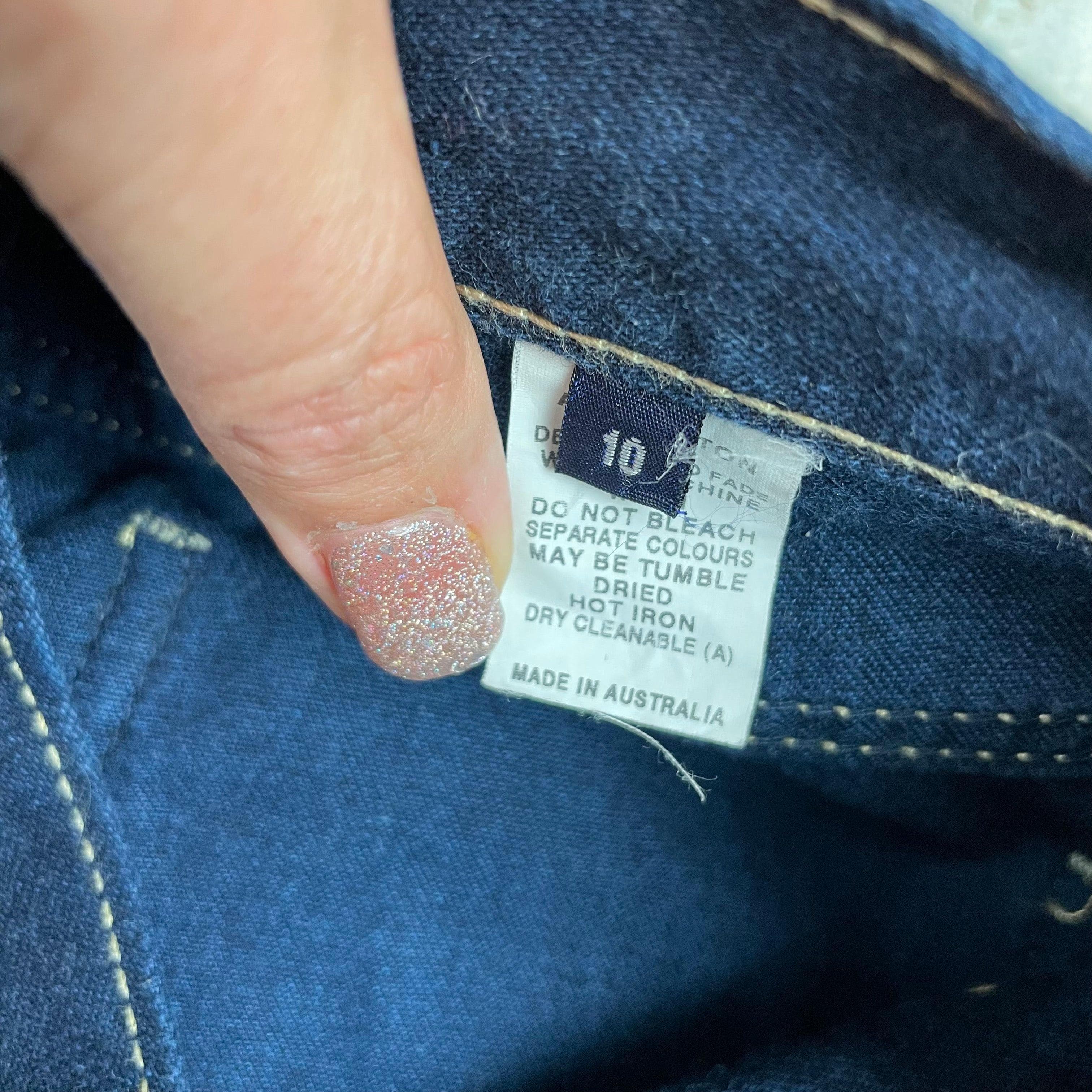 Australian Made Vintage 80's Lee Denim Ladies Bootcut Jeans- Size 10 — photo 4 of 7