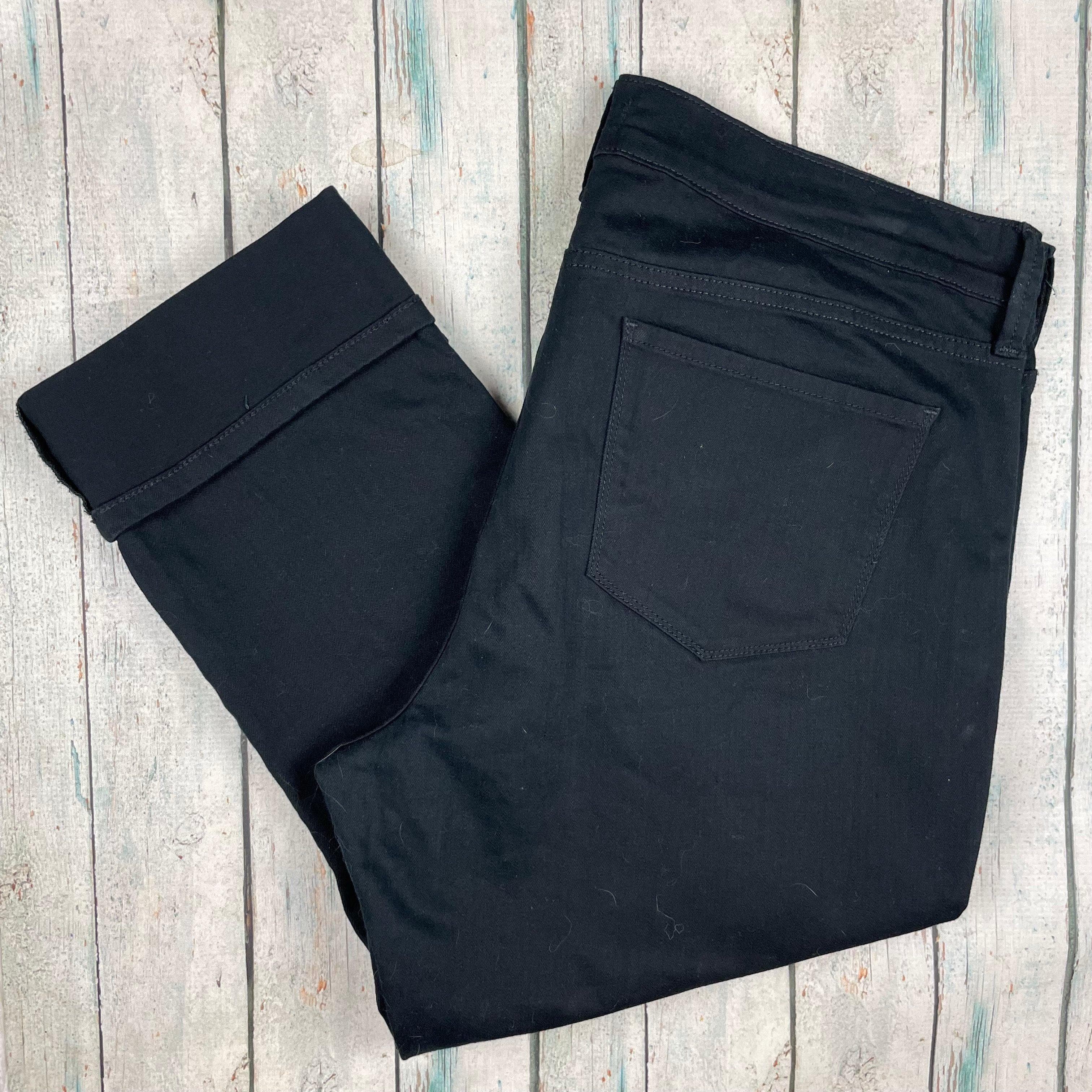 Black Lift & Tuck 'Dayla' NYDJ Wide Cuff Capri Jeans -Size 16 US/ 20AU — photo 5 of 6