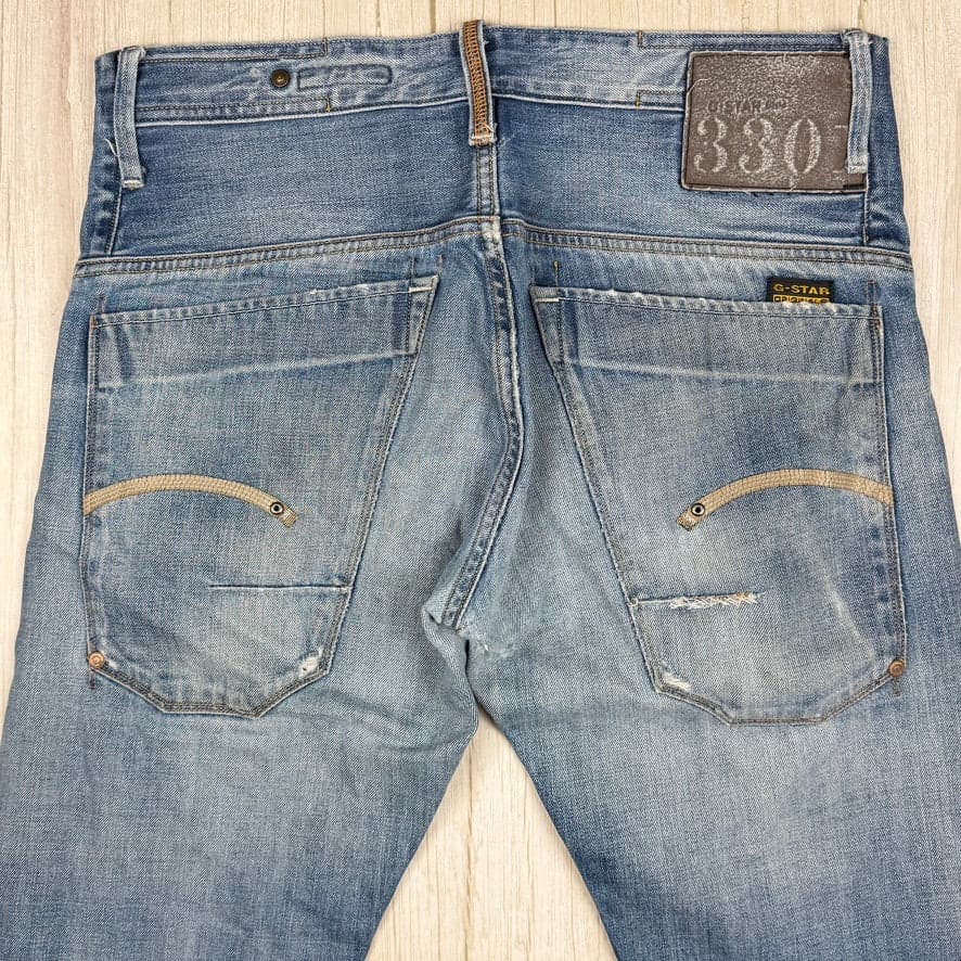 G Star RAW Mens 'Structor Straight' Trashed Jeans zoom-Size 32 — photo 4 of 8