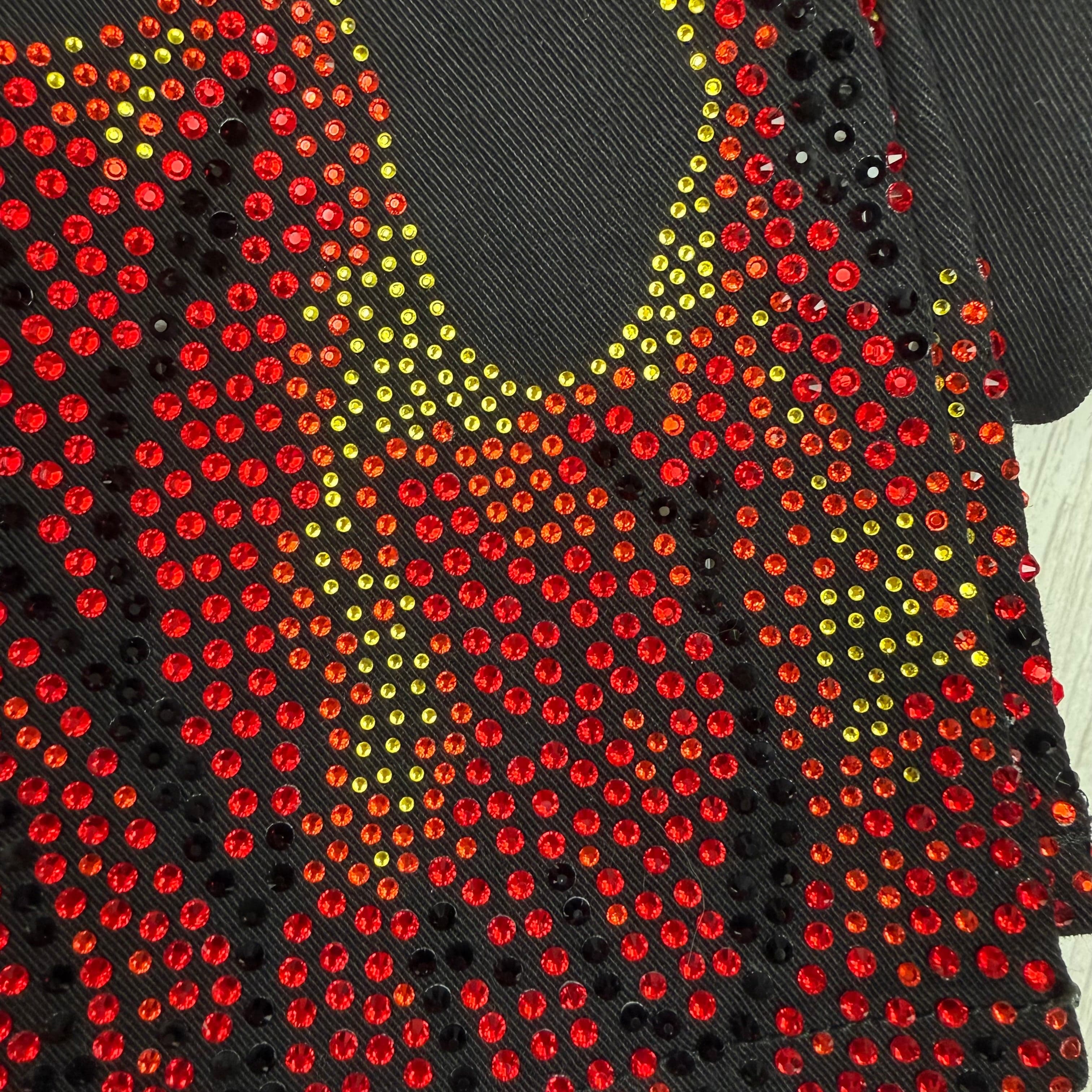 NWT - Alexandre Vauthier Paris Stunning Flame Jewelled Jeans - Size 26 — photo 7 of 8