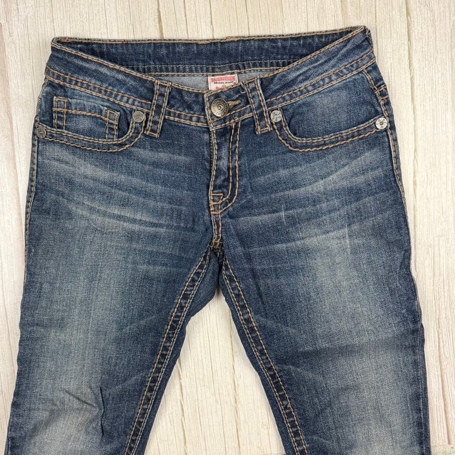 True Religion 'Joey' Low Rise Straight Jeans- Size 27 — photo 4 of 7