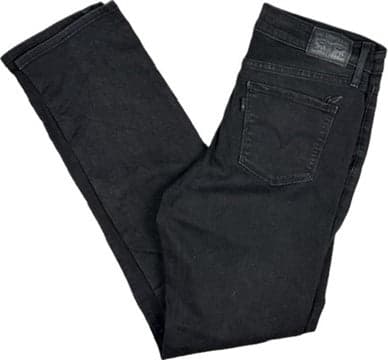 Levis 312 Shaping Slim Mid Rise Aged Black Jeans - Size 30" — photo 2 of 7