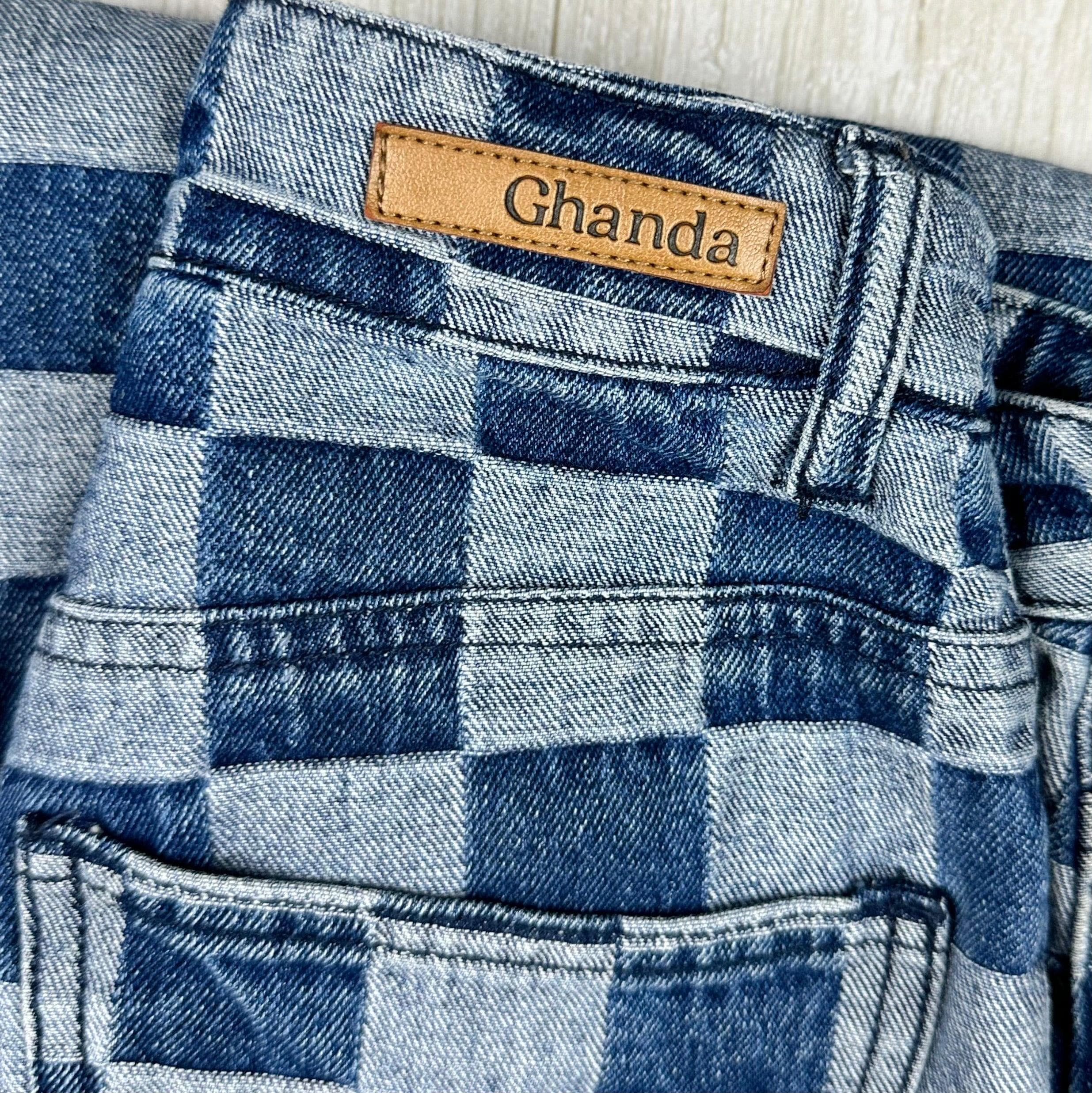 Ghanda Check Denim Flare Leg Jeans - Size 10-11Y — photo 5 of 5