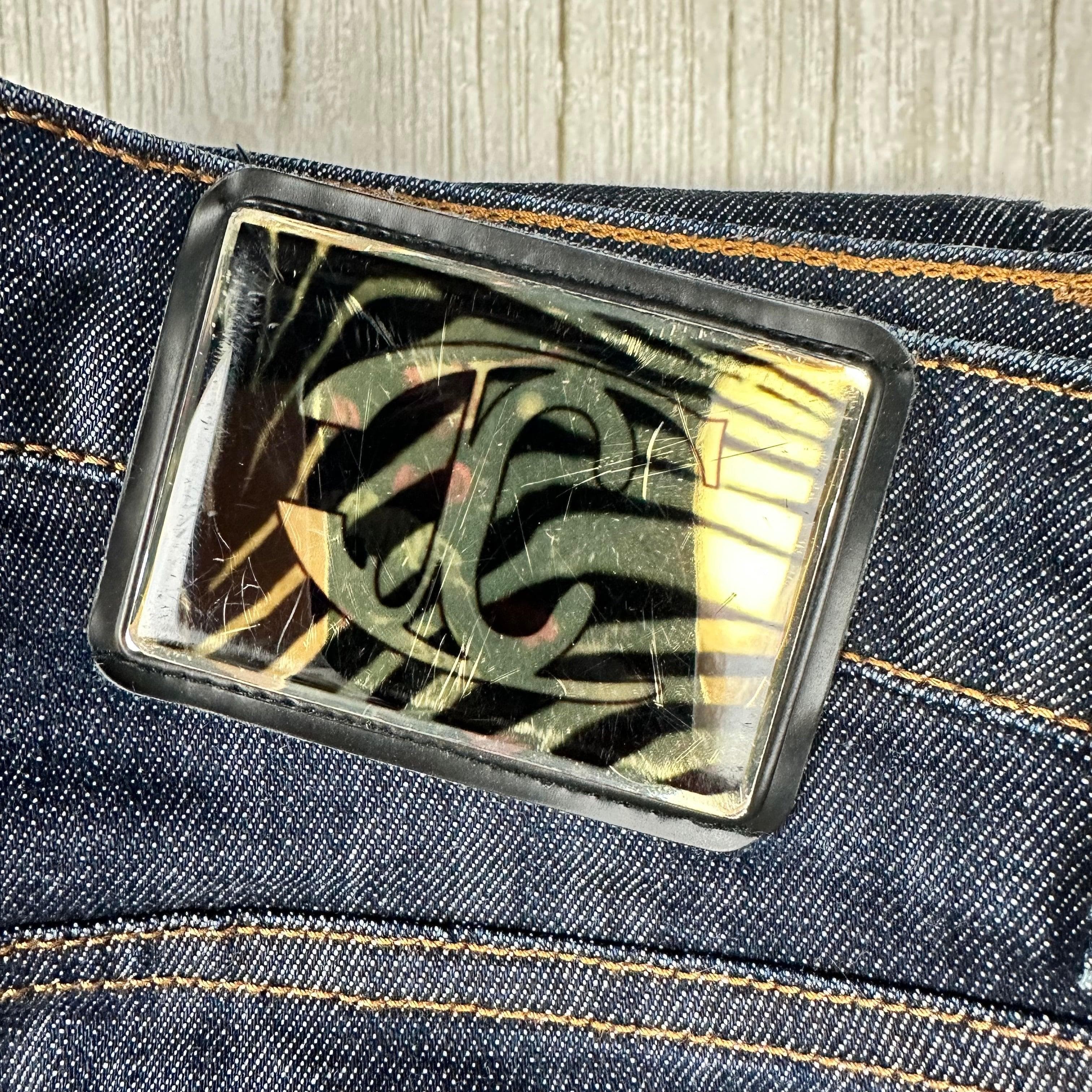 Just Cavalli Italian Ladies Distressed Slim Straight Jeans - Size 28 — photo 6 of 7