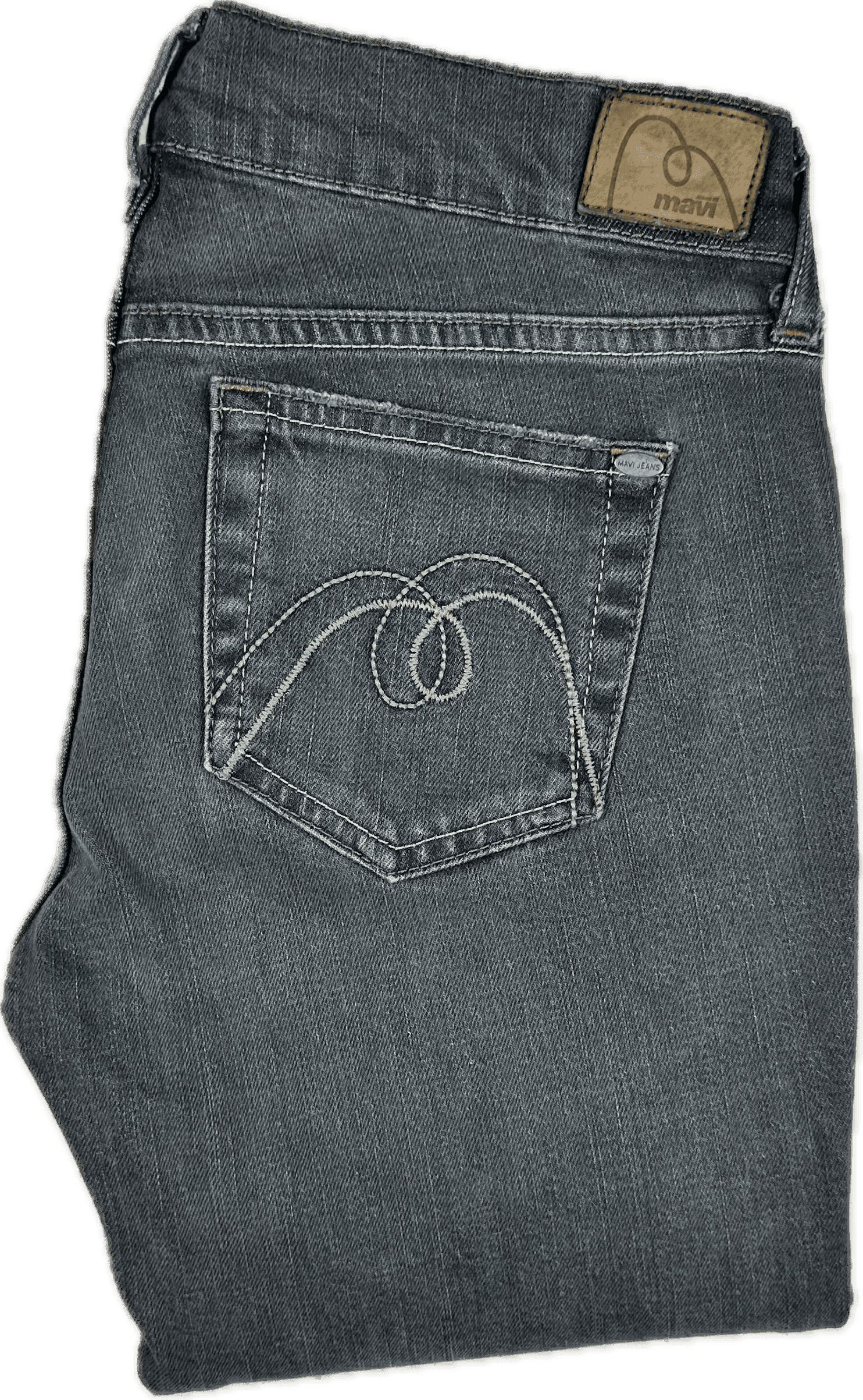 Mavi 'Lindy' Grey Straight Leg Low Rise Jeans - Size 27 — photo 2 of 7