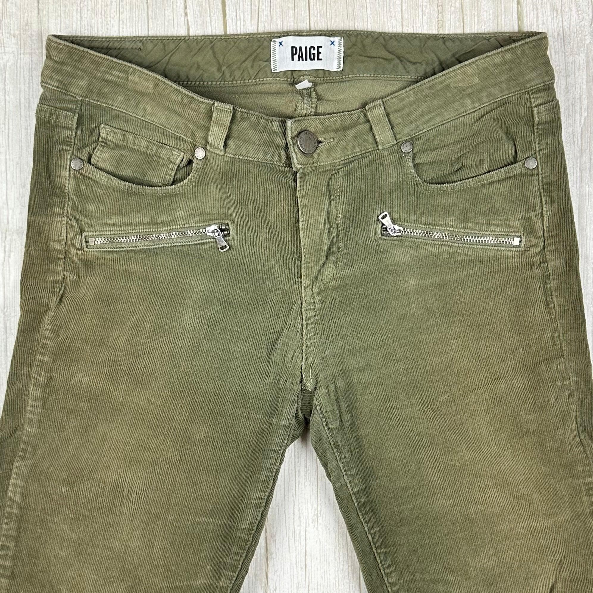 Paige 'Jane' Zip Feature Slim Fit Cord Jeans - Size 28" — photo 4 of 8