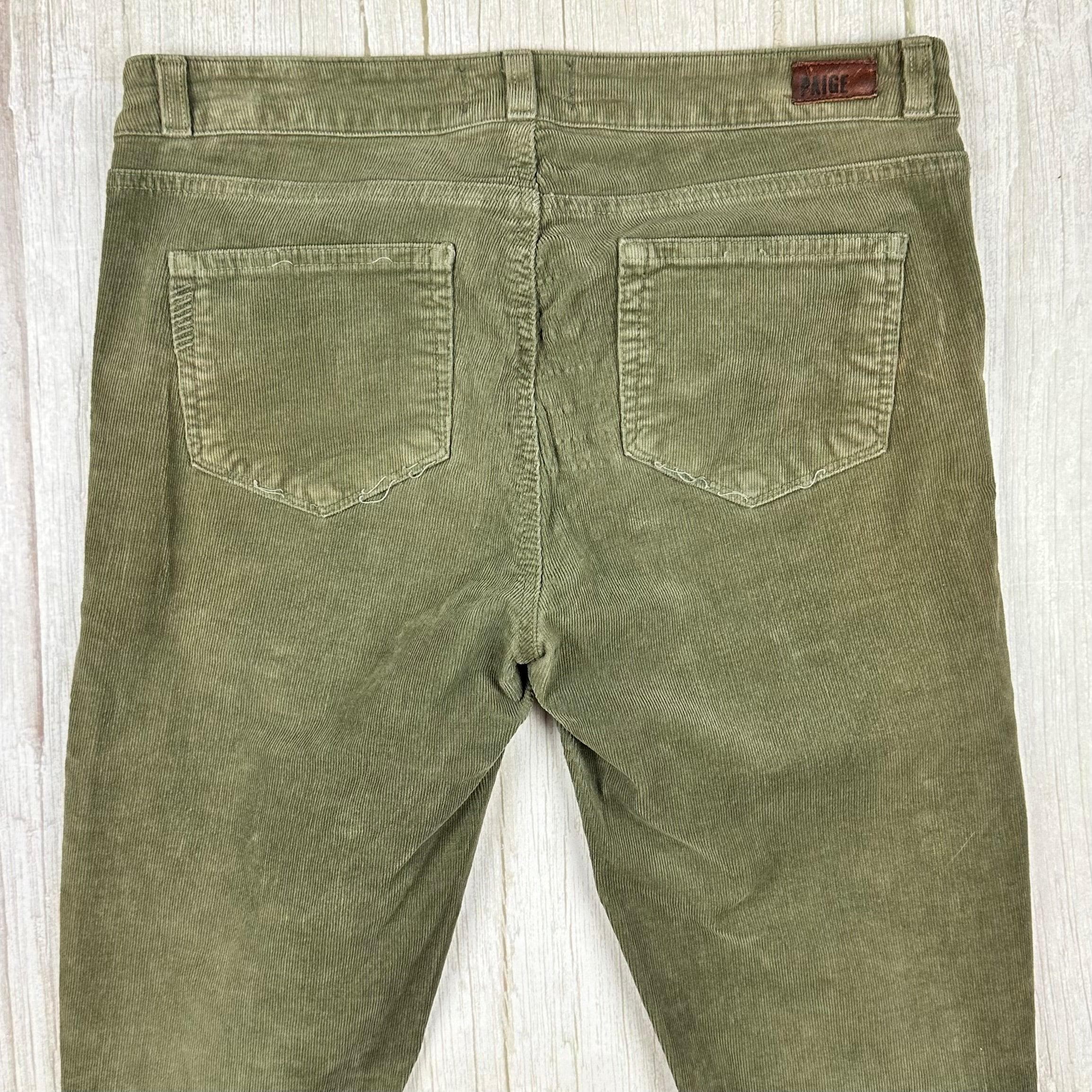 Paige 'Jane' Zip Feature Slim Fit Cord Jeans - Size 28" — photo 5 of 8