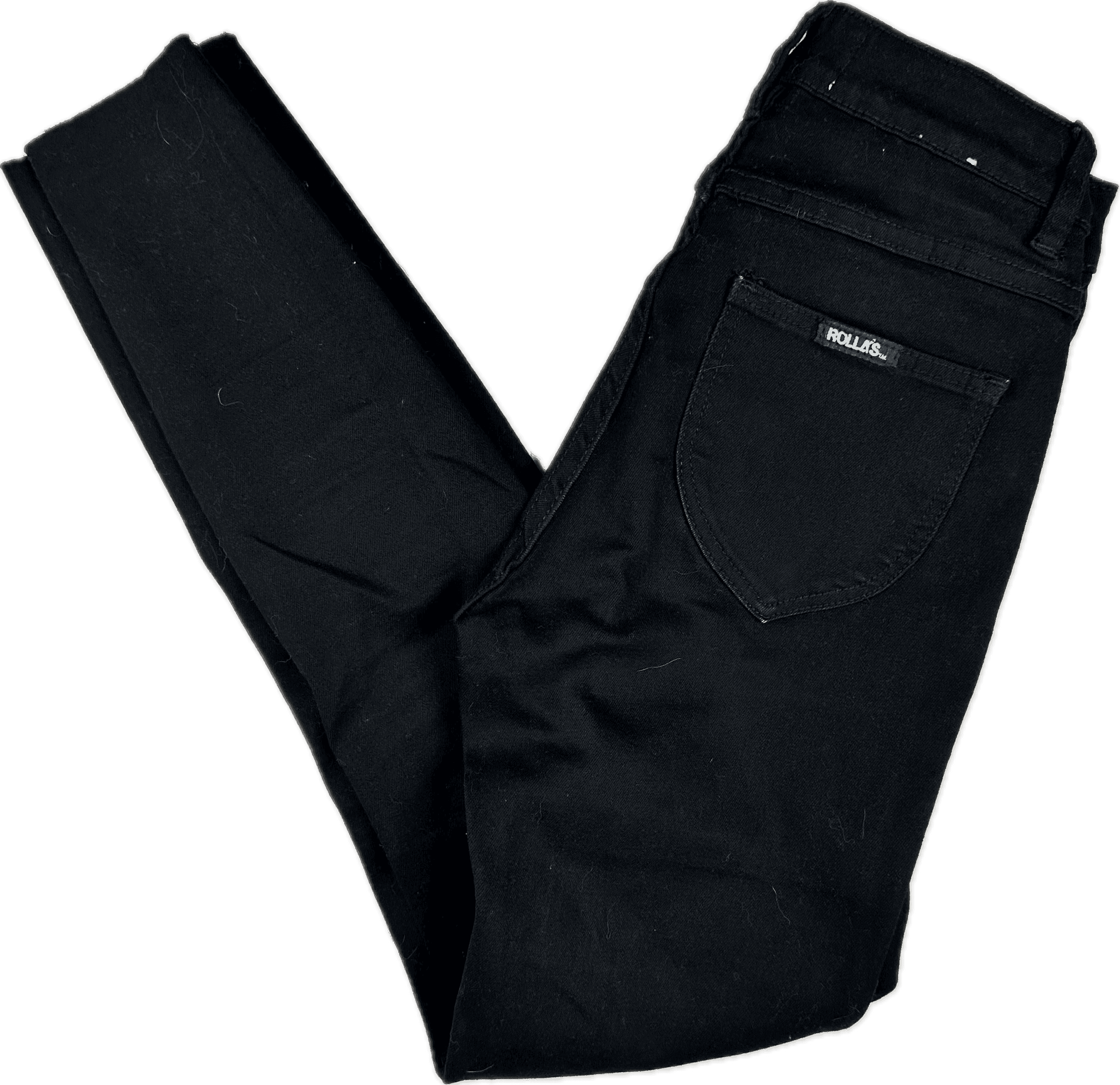 Rolla’s 'Westcoast Ankle' High Rise Skinny Black Jeans - Size 25" — photo 2 of 7