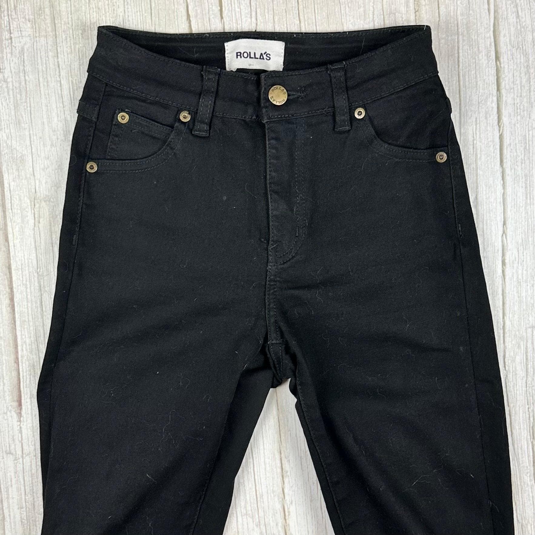 Rolla’s 'Westcoast Ankle' High Rise Skinny Black Jeans - Size 25" — photo 3 of 7