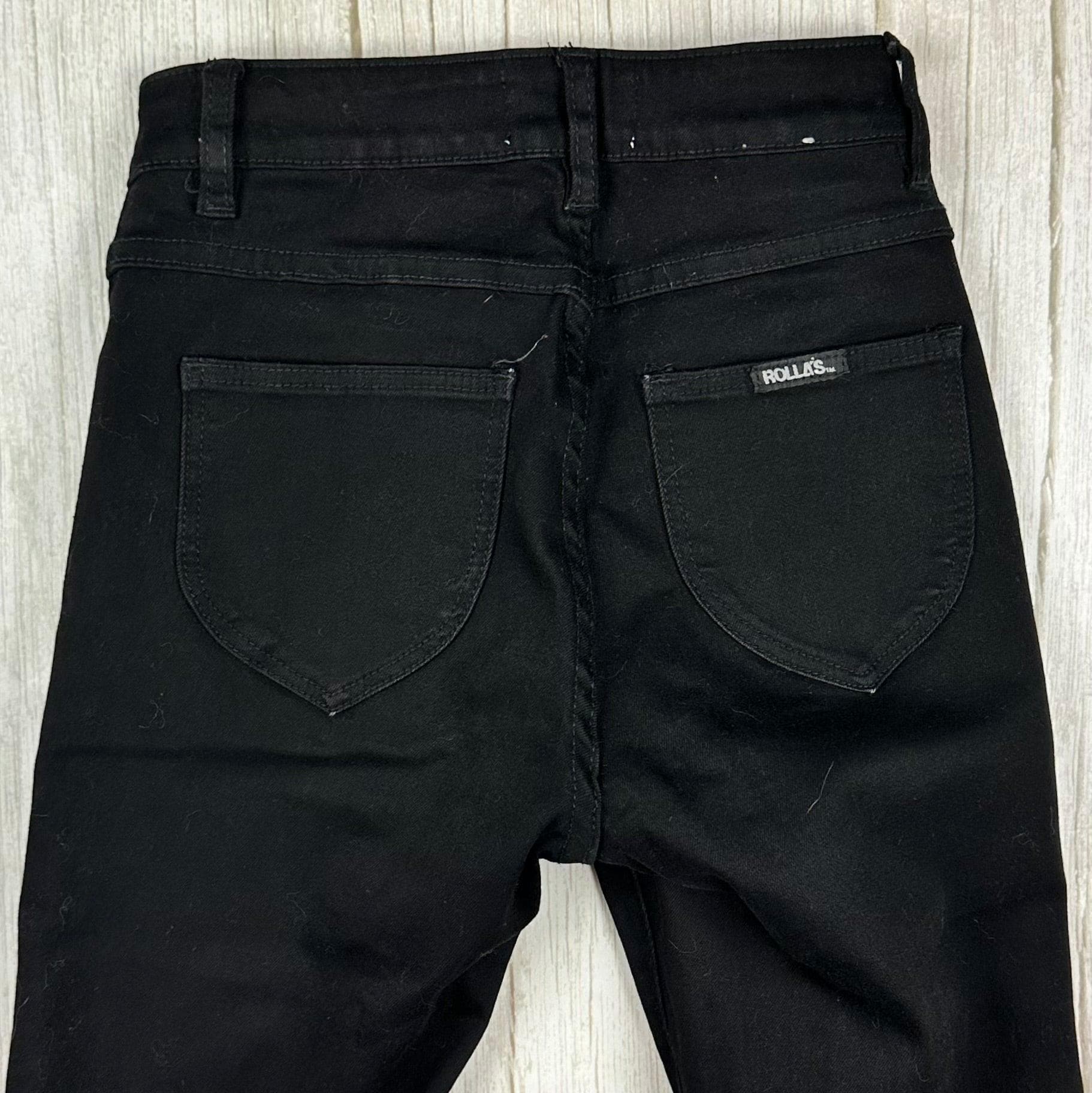 Rolla’s 'Westcoast Ankle' High Rise Skinny Black Jeans - Size 25" — photo 4 of 7