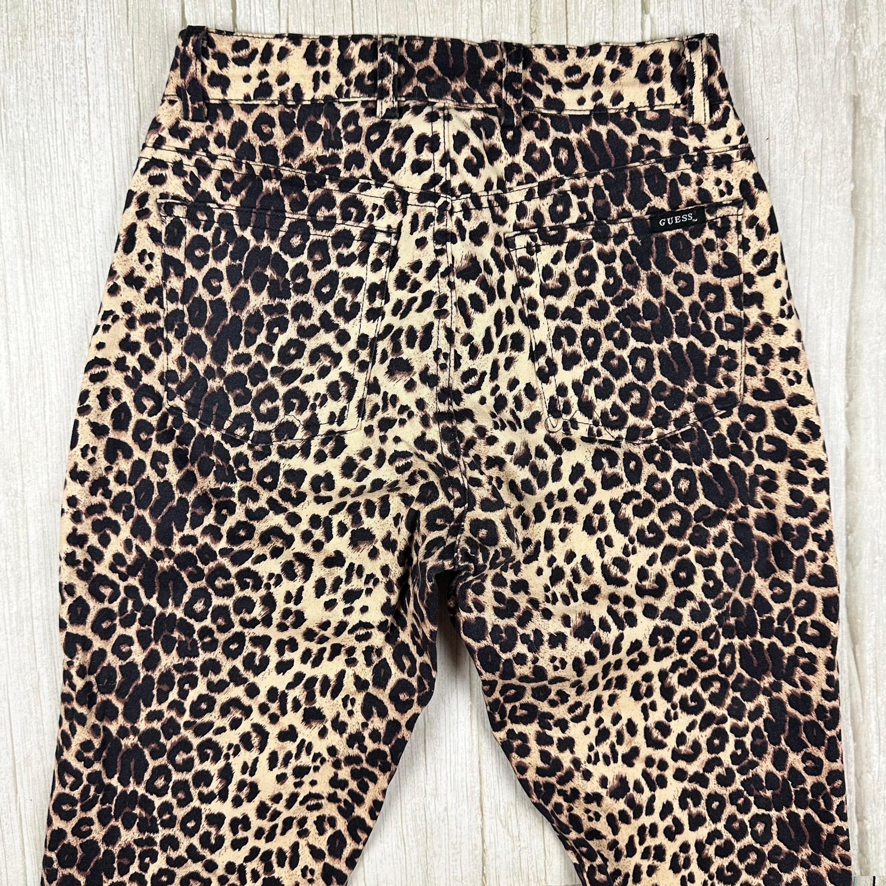 Guess 90's Ladies Leopard Print Bootflare Jeans - Size 6 — photo 5 of 7