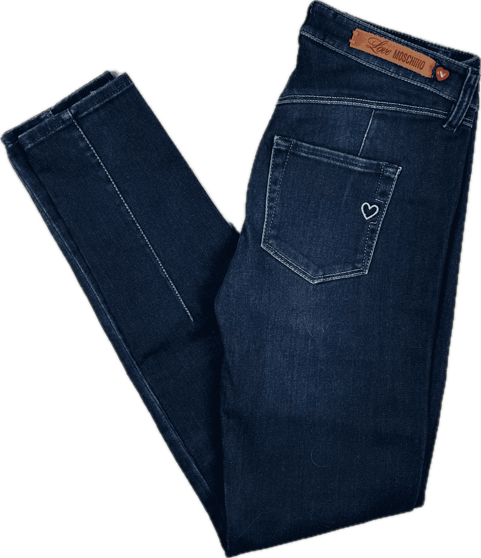 Love Moschino Blue Skinny Logo Jeans - Size 25 — photo 2 of 8